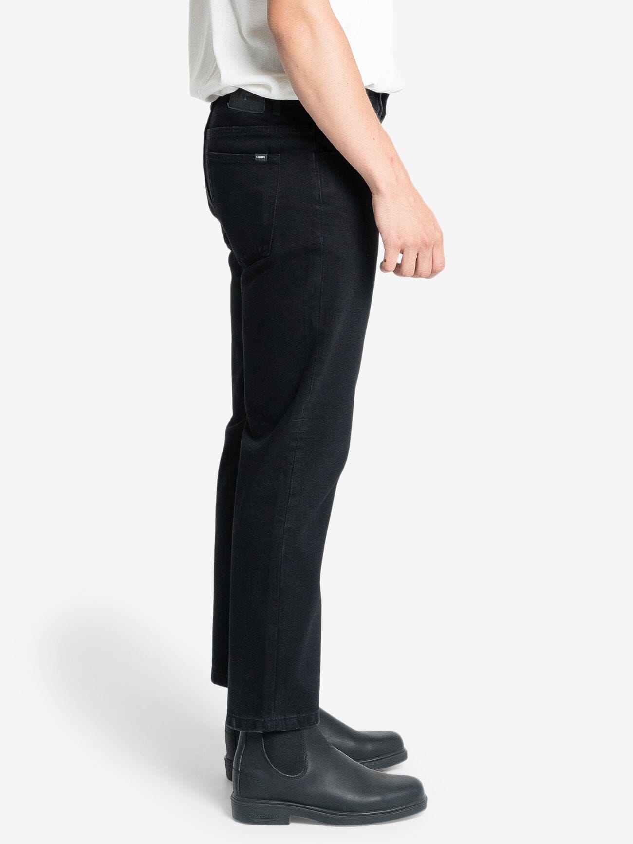 Chopped Denim Jean - Black Rinse 28