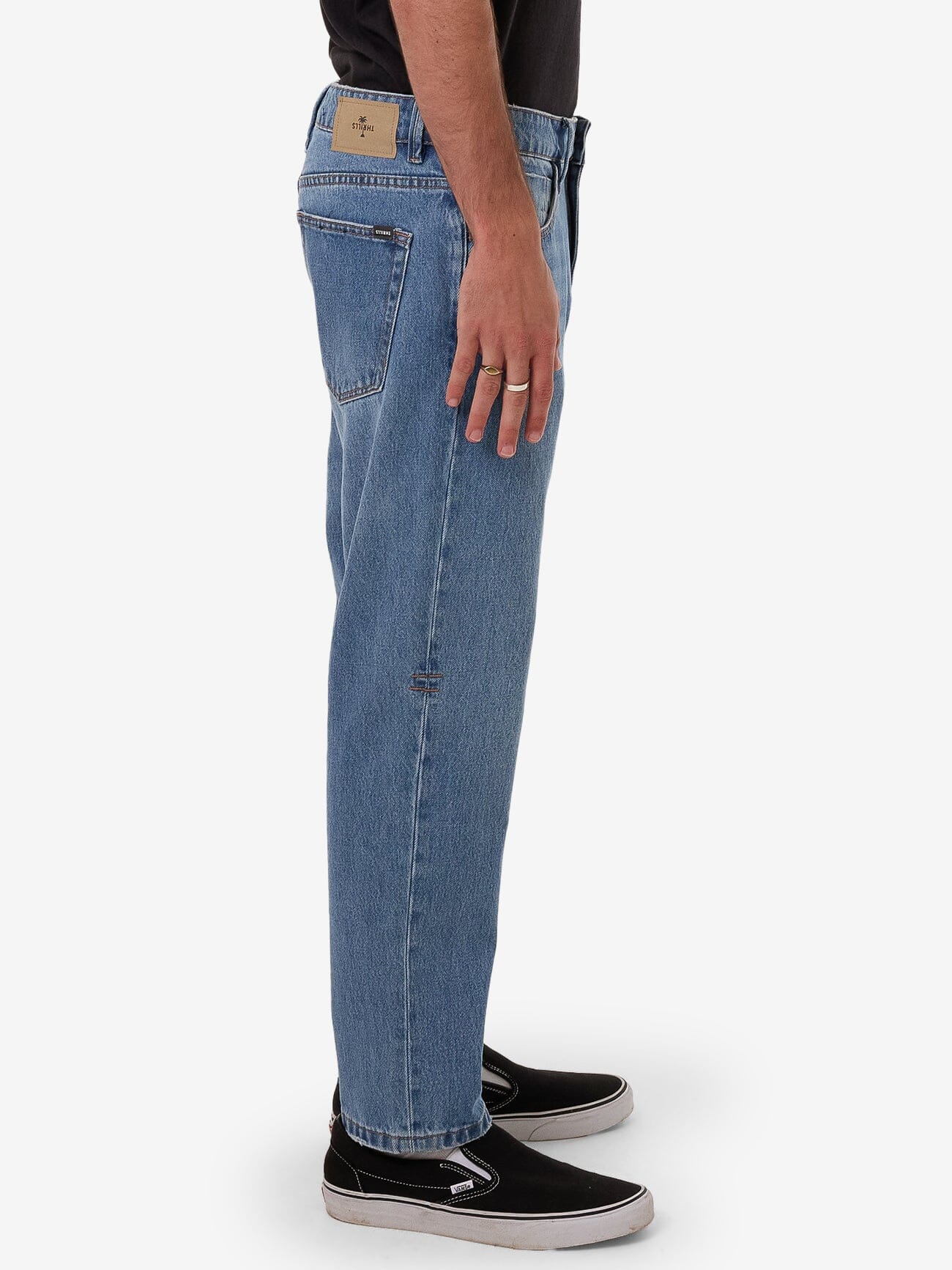 Chopped Denim Jean - Dark Dust Blue