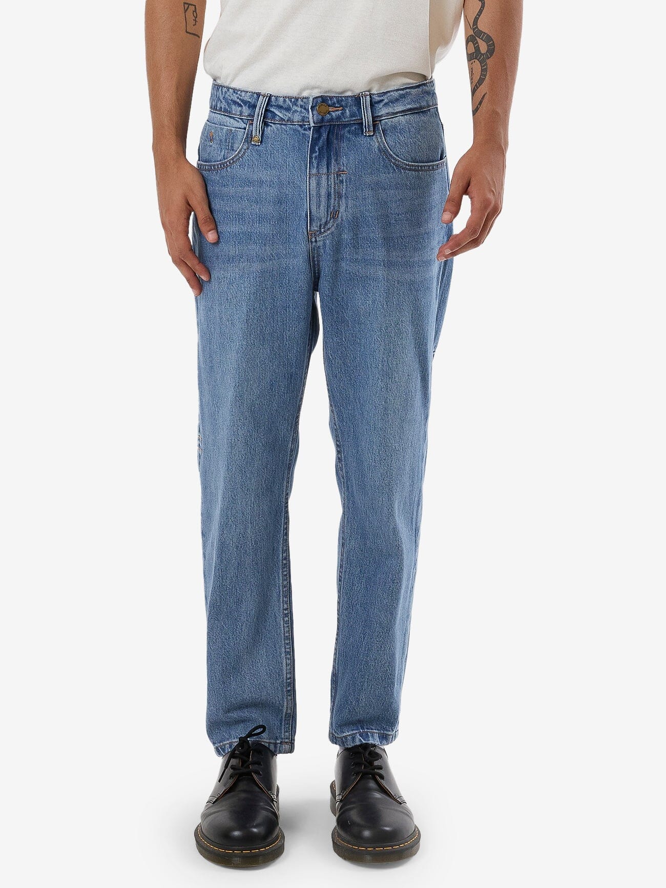 Chopped Denim Jean - Dark Dust Blue