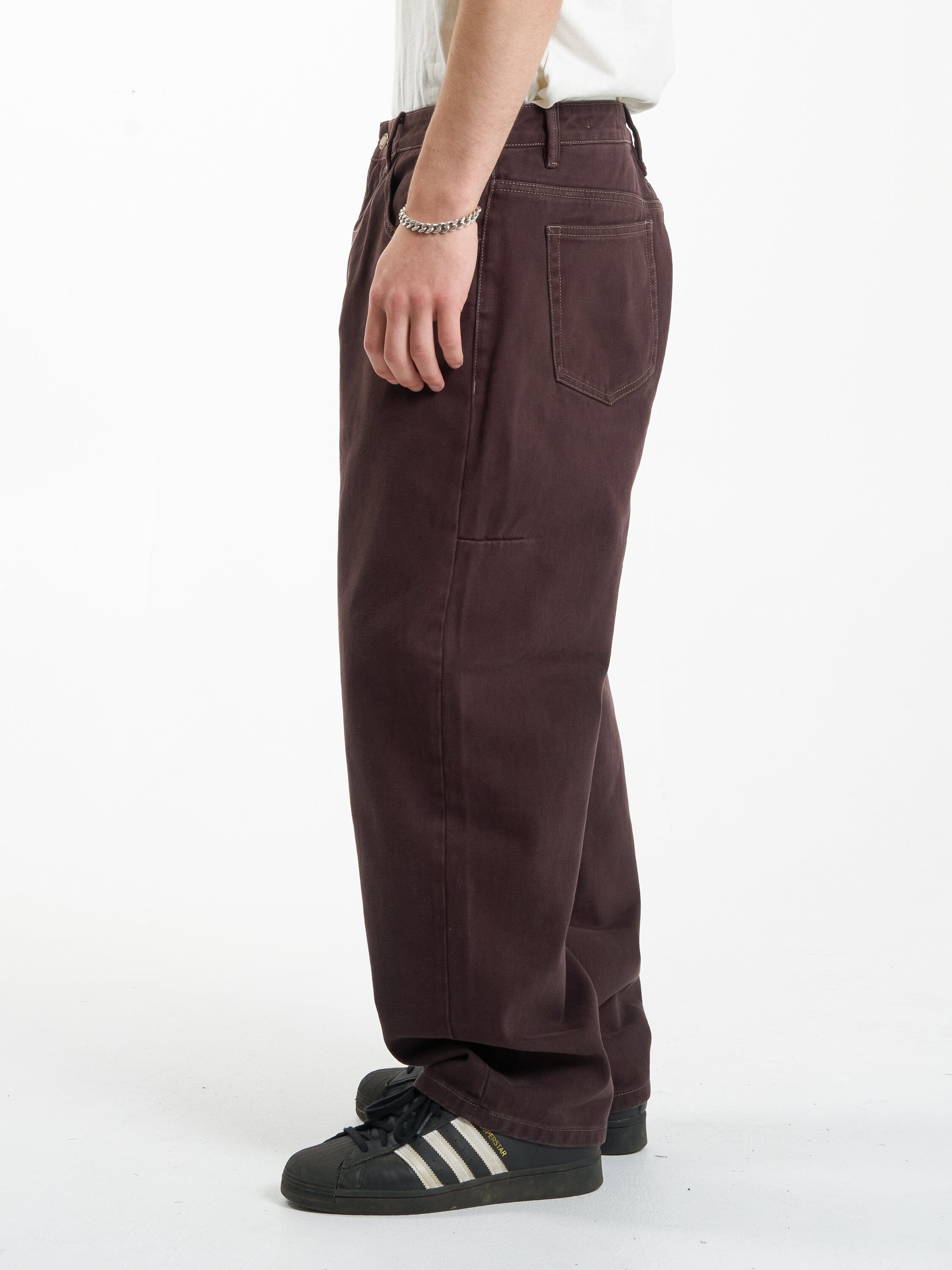 Big Slacker Denim Jean - Chocolate Plum