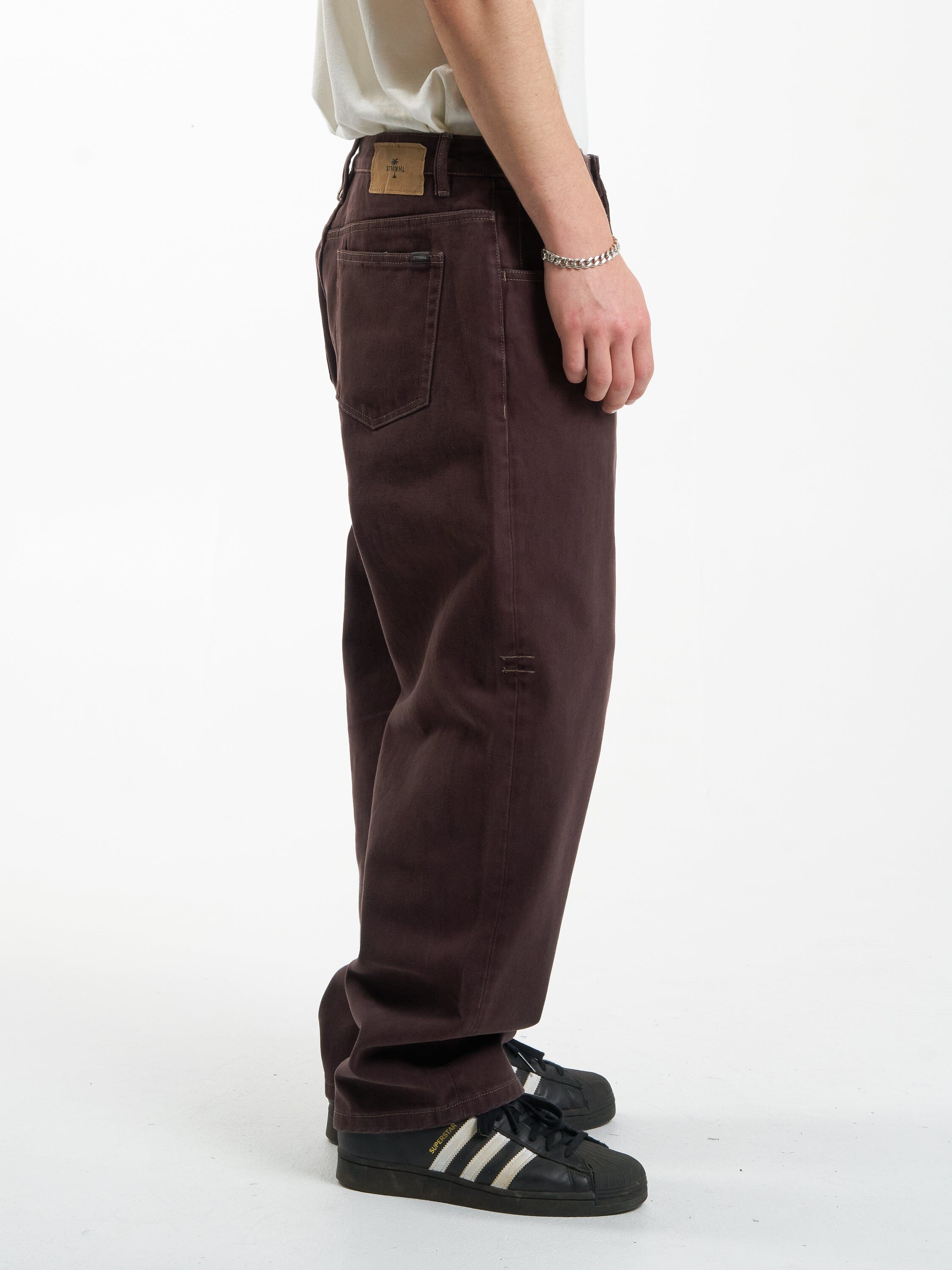 Big Slacker Denim Jean - Chocolate Plum