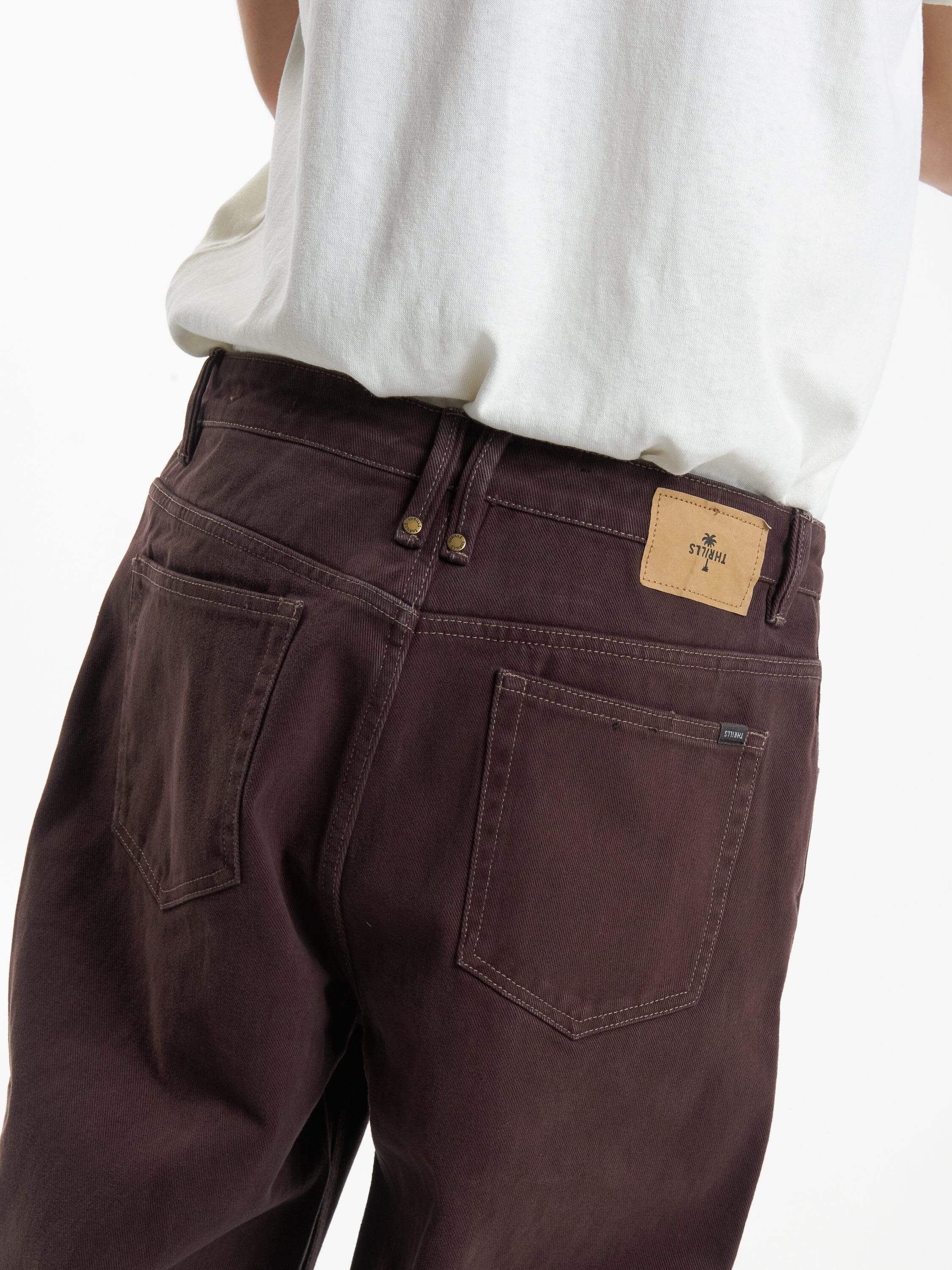 Big Slacker Denim Jean - Chocolate Plum