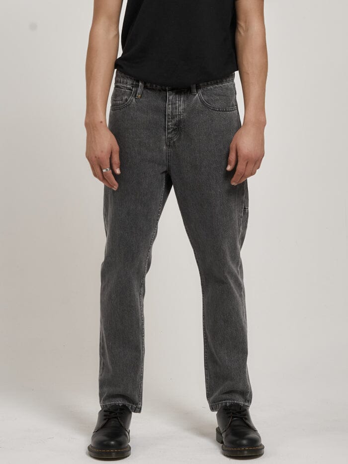 Unchopped Denim Jean - Asphalt Grey