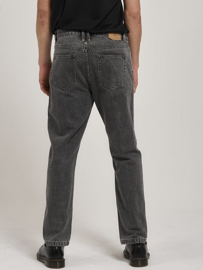 Unchopped Denim Jean - Asphalt Grey