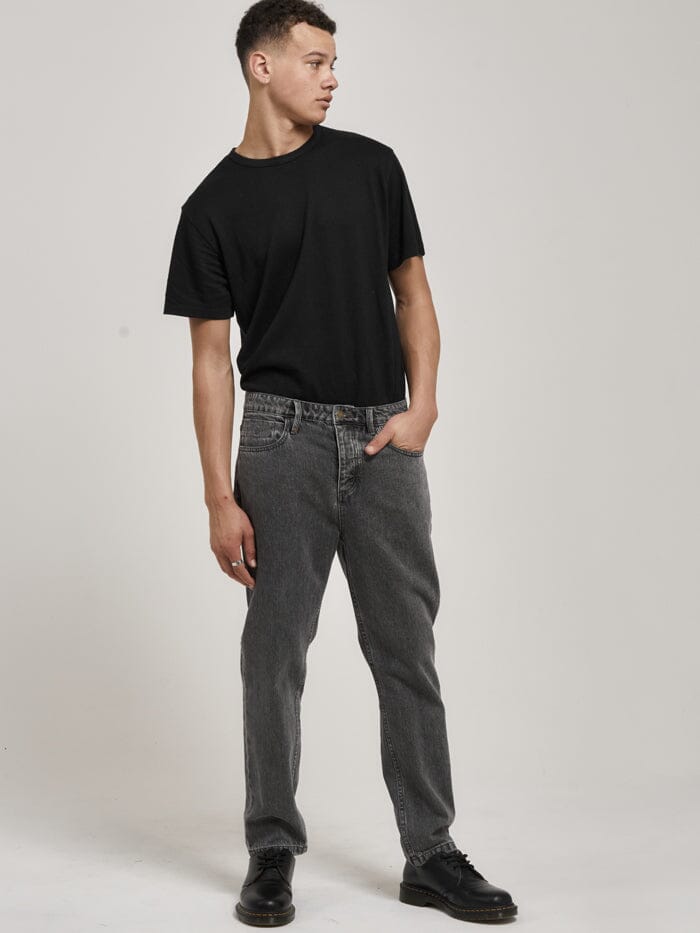 Straight Line Denim Jean - Asphalt Grey