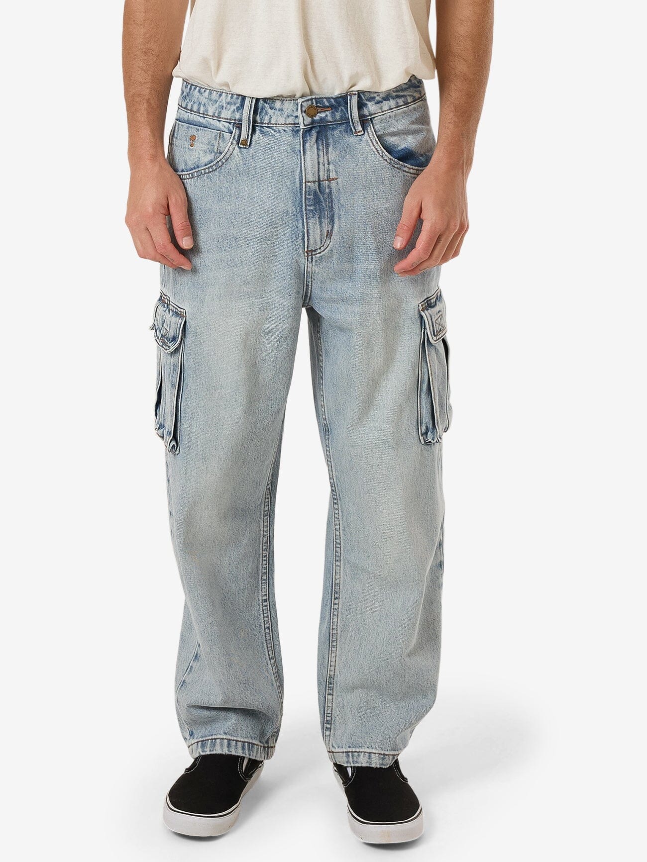 Big Slacker Denim Cargo Jean - Tainted Blue 28