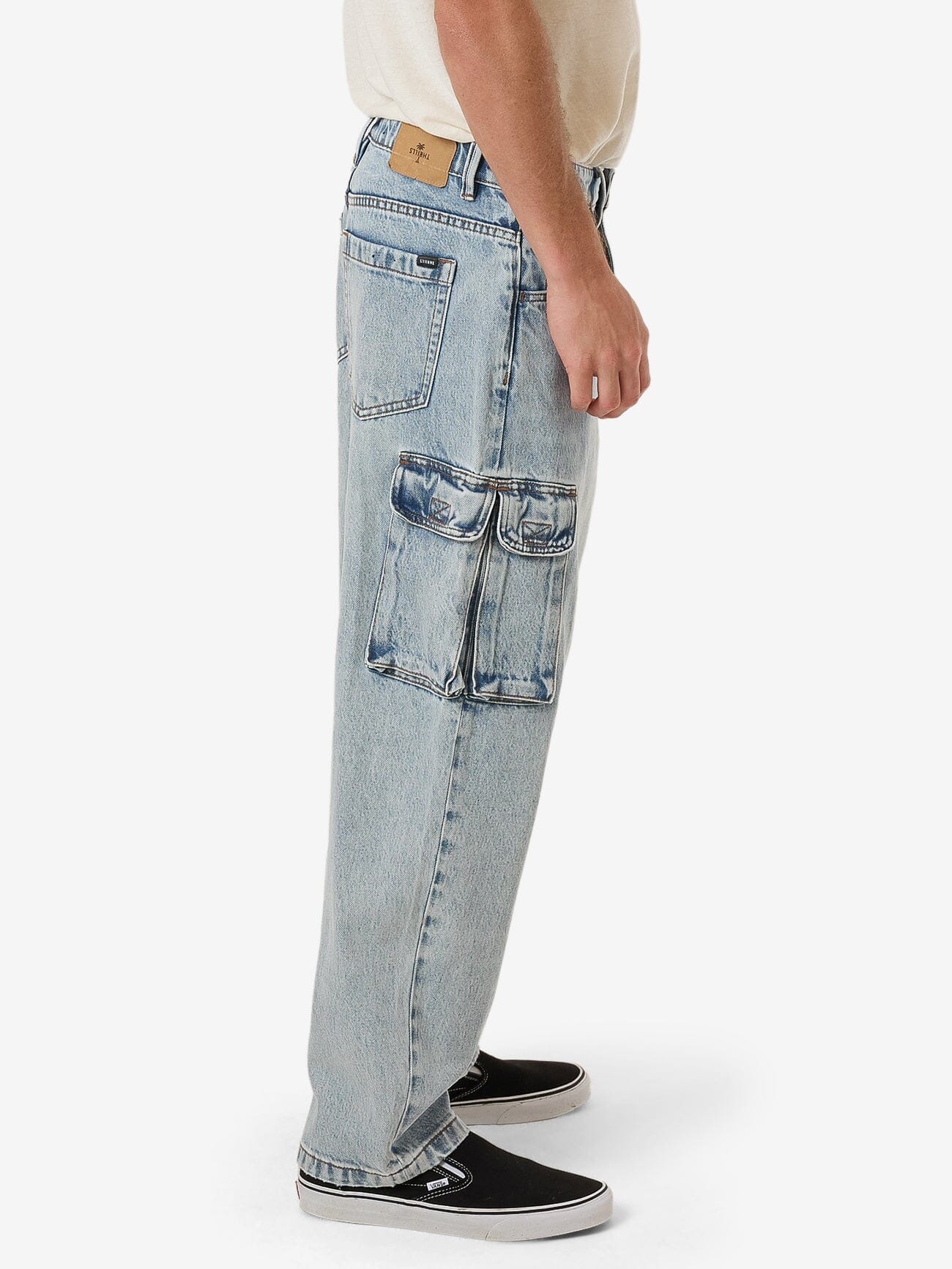 Big Slacker Denim Cargo Jean - Tainted Blue 28