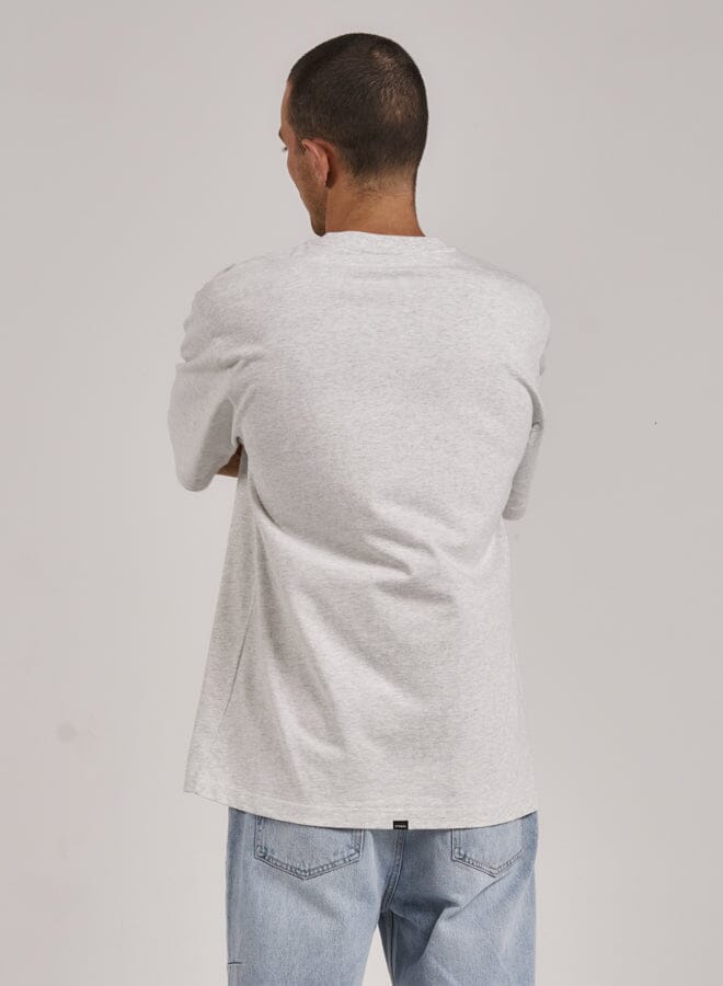 Sneak Attack Oversize Fit Tee - White Marle