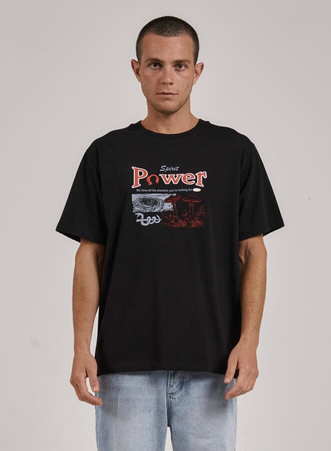 Spirit Power Merch Fit Tee - Black