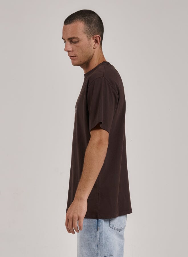 Laid Back Merch Fit Tee - Postal Brown