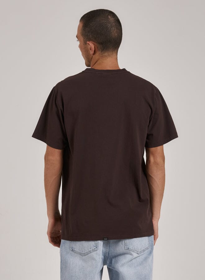 Laid Back Merch Fit Tee - Postal Brown