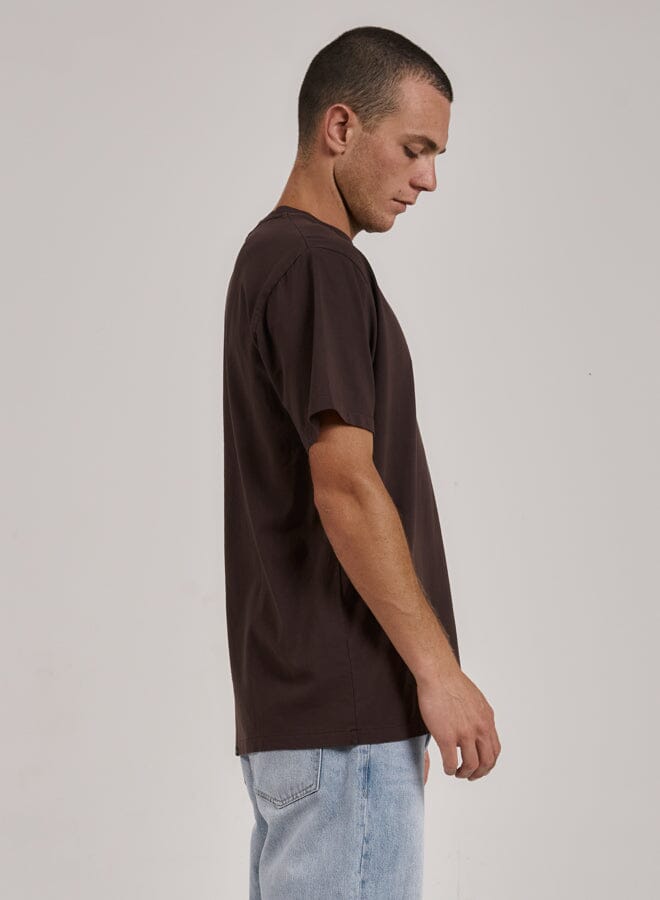 Laid Back Merch Fit Tee - Postal Brown