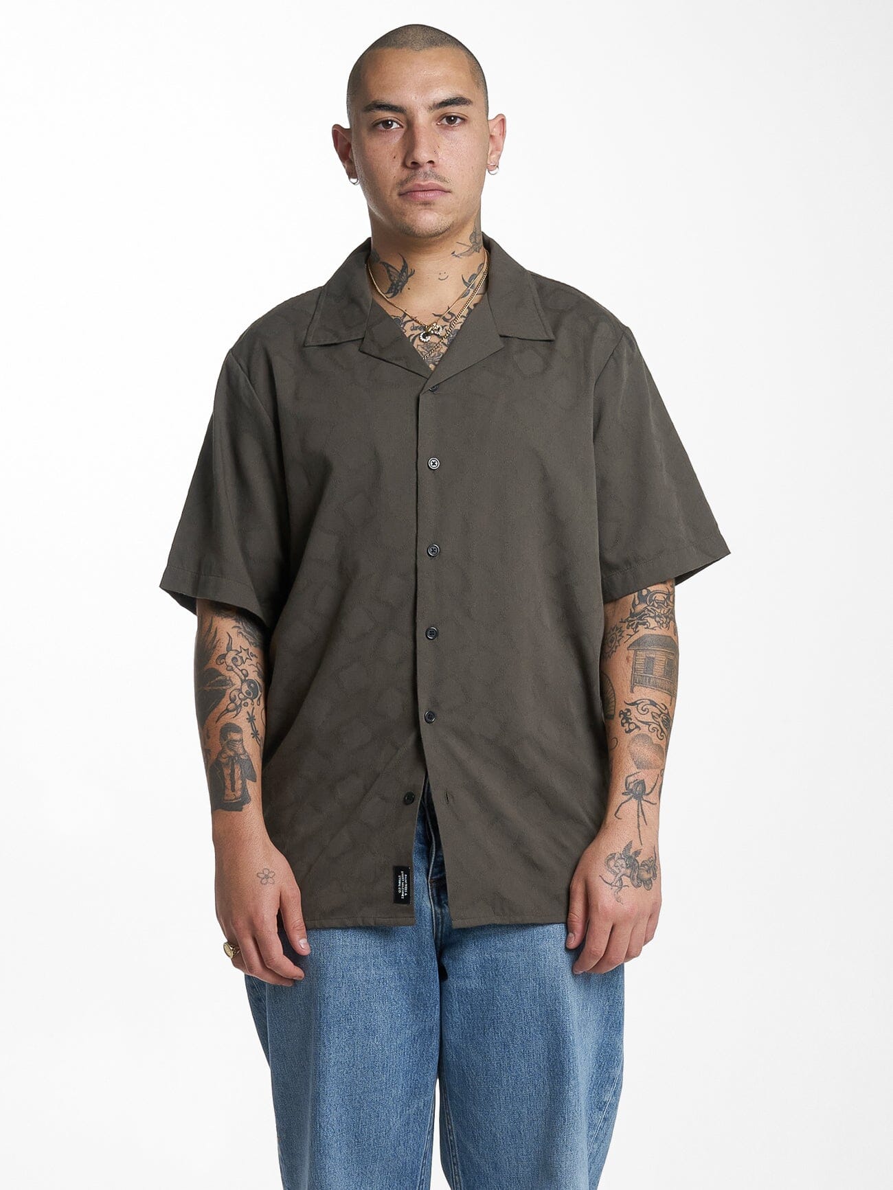 Lurker Bowling Shirt - Tarmac