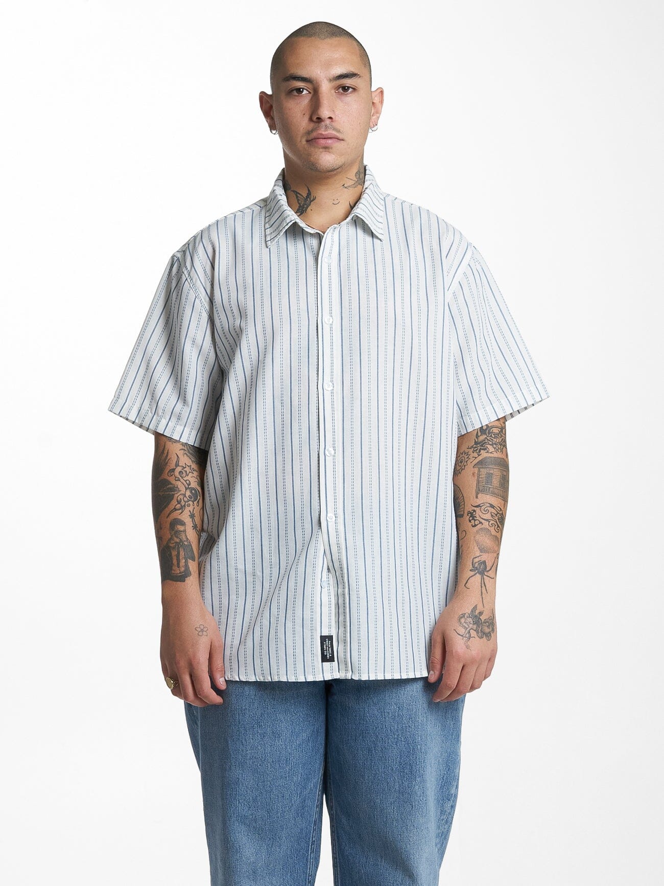 Lucky Strike Short Sleeve Shirt - Dirty White