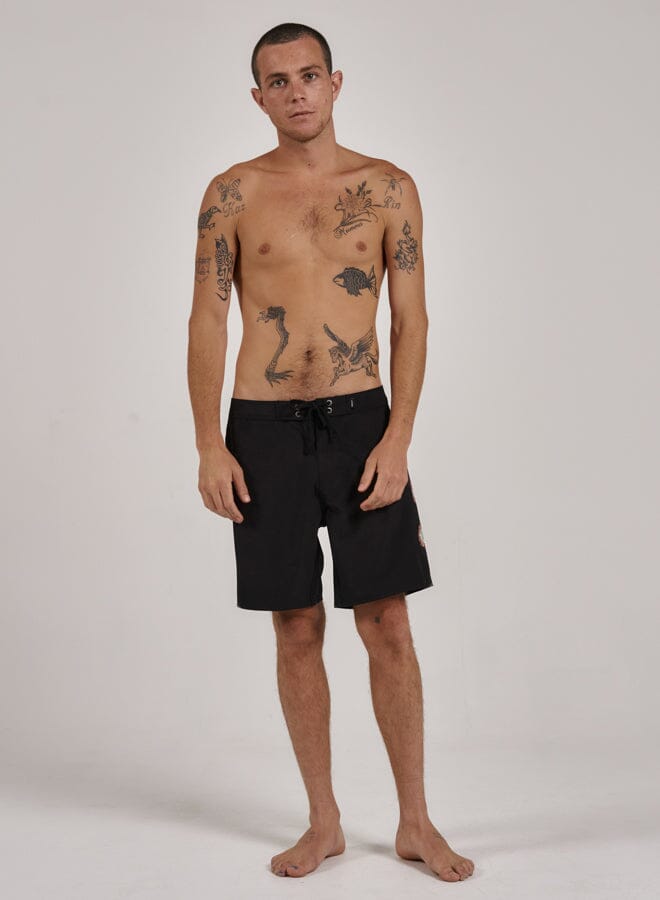 Acid Test Boardshort - Washed Black