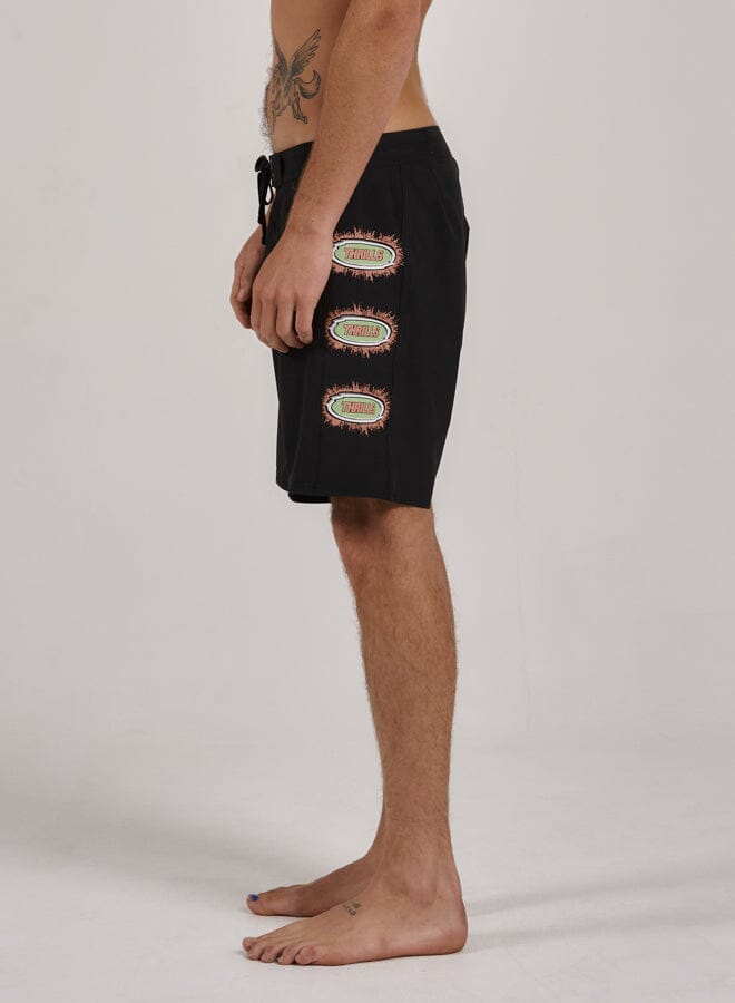 Acid Test Boardshort - Washed Black