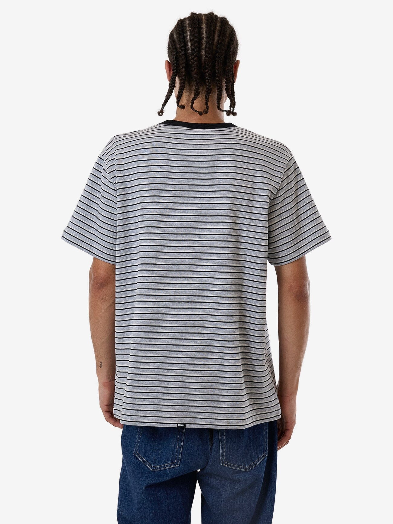 Tribute To Chaos Stripe Merch Fit Tee - Black