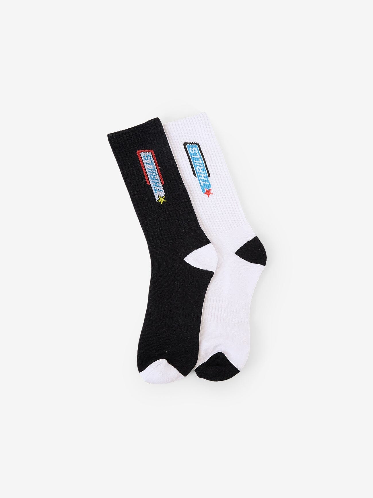 Lockstar 2 Pack Sock - Black - White