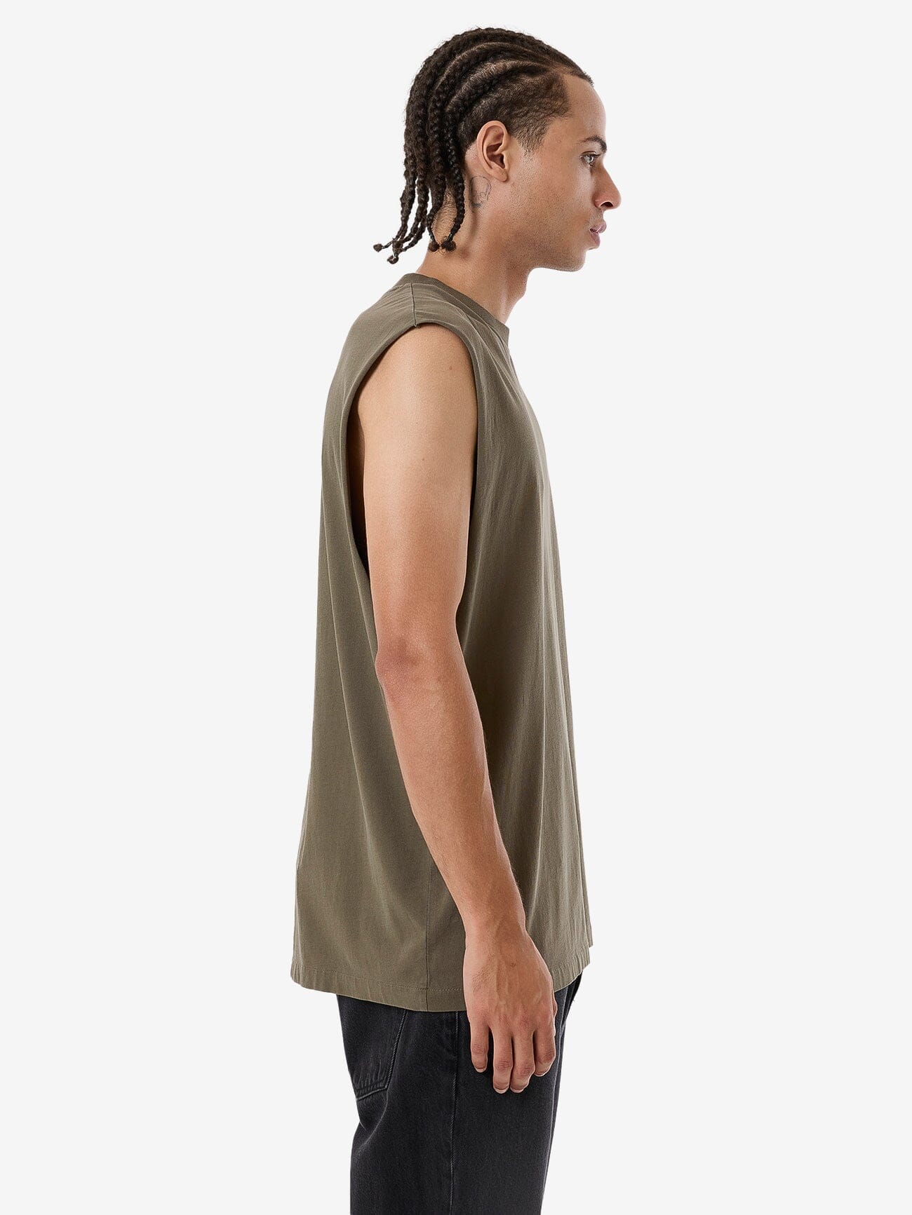 Minimal Thrills Merch Fit Muscle Tee - Tarmac