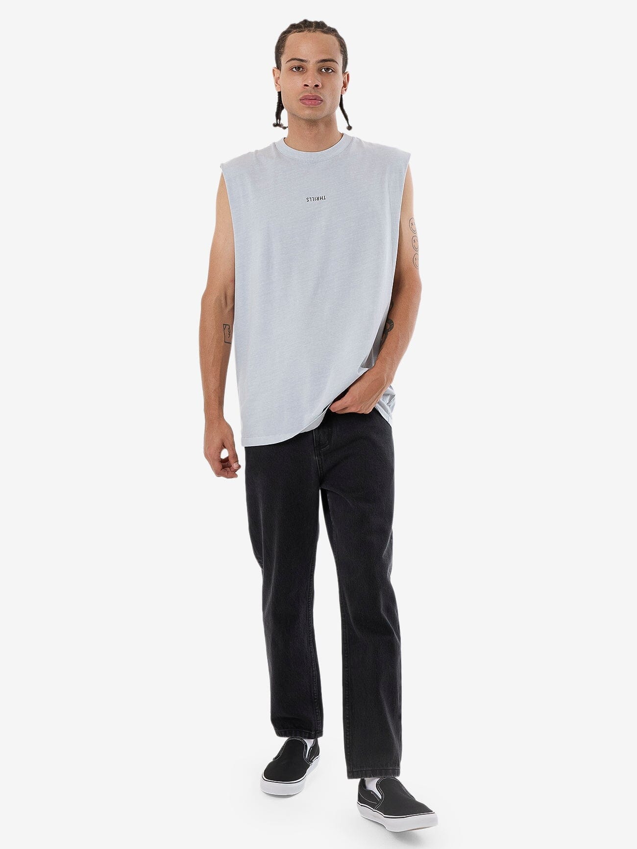 Minimal Thrills Merch Fit Muscle Tee - Iceberg