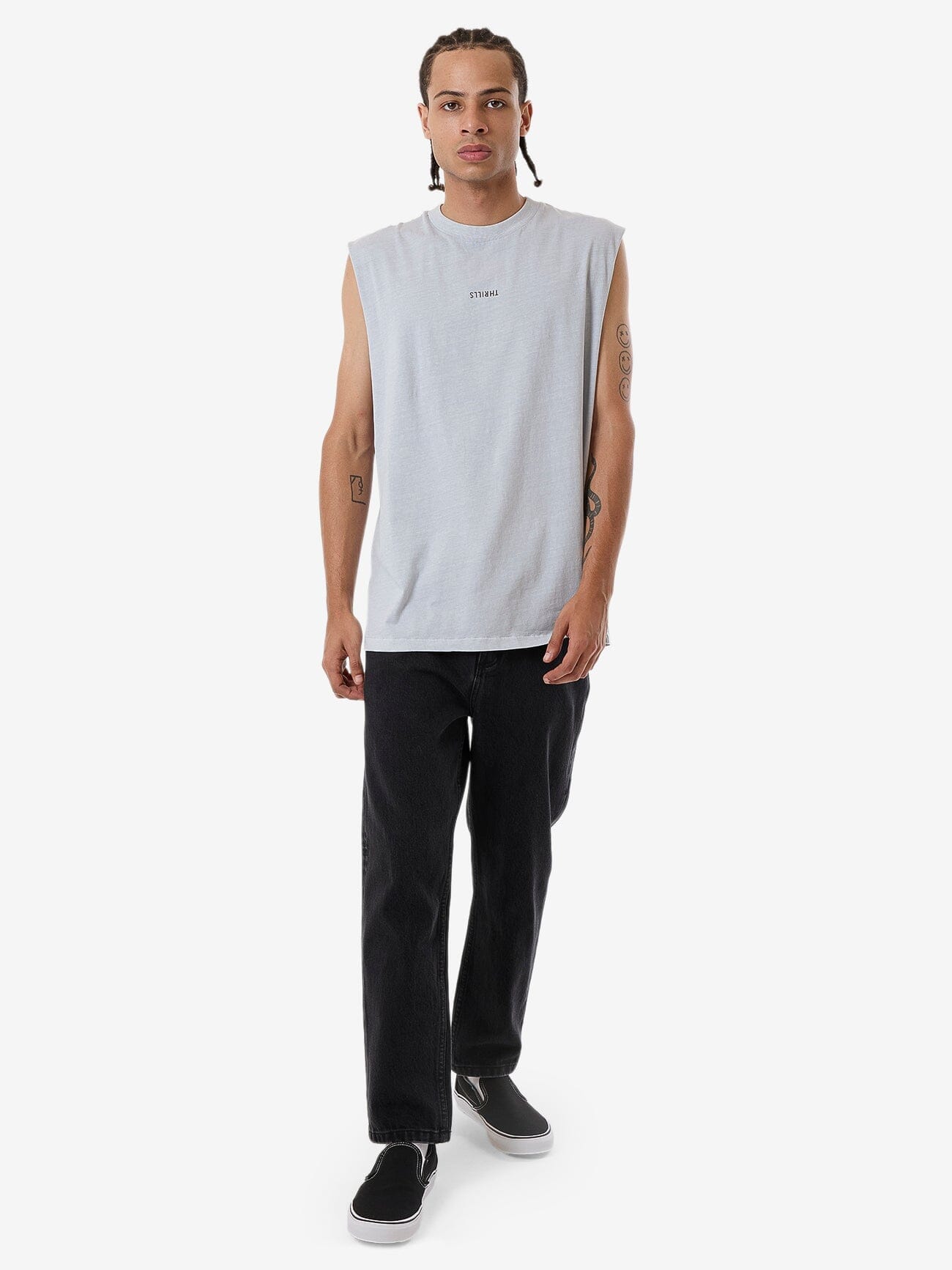 Minimal Thrills Merch Fit Muscle Tee - Iceberg