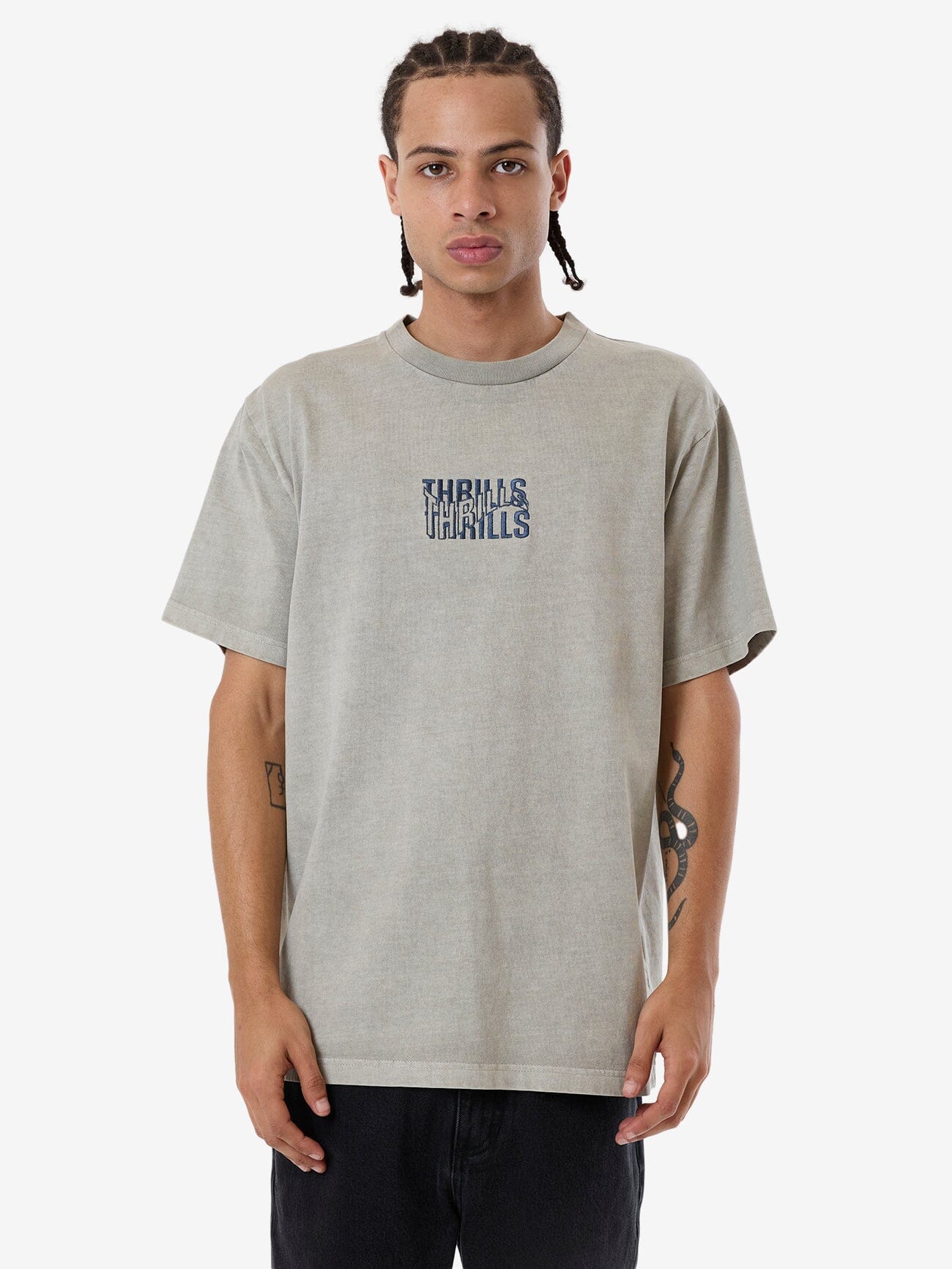 Warped State Embro Merch Fit Tee - Fog XS