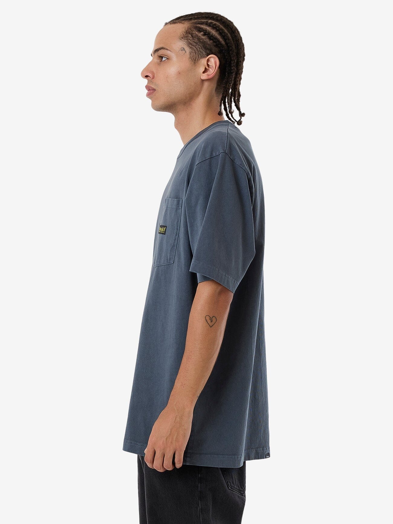 Thrills Union Oversize Fit Pocket Tee - Light Petrol