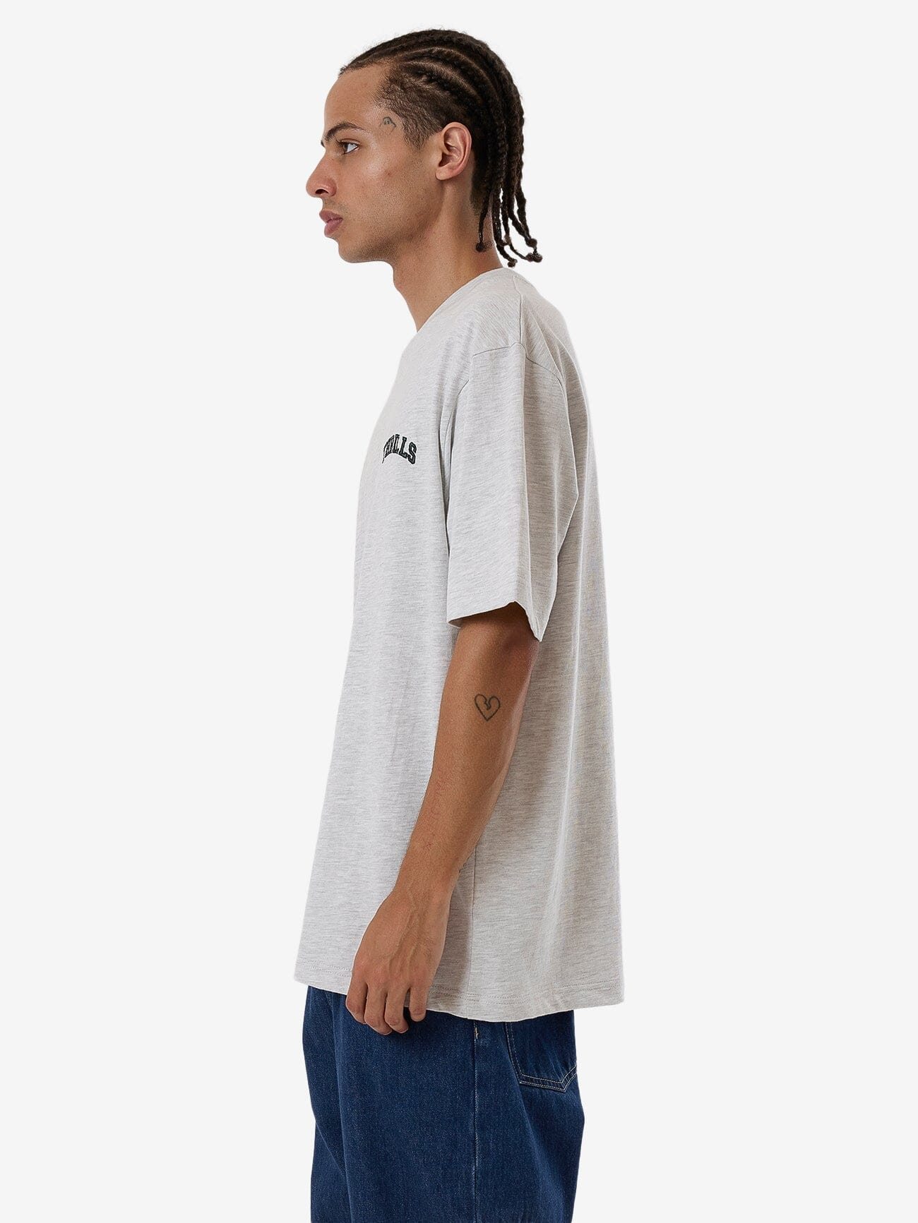 Believe Oversize Fit Tee - White Marle