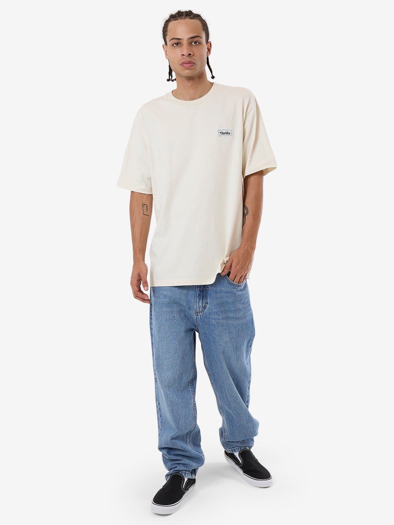 Terrace Oversize Fit Tee - Heritage White