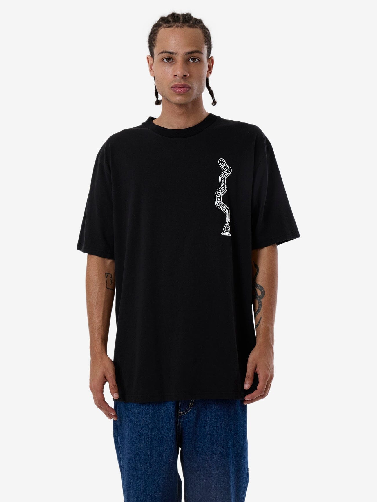 Chain Of Disorder Oversize Fit Tee - Black XS