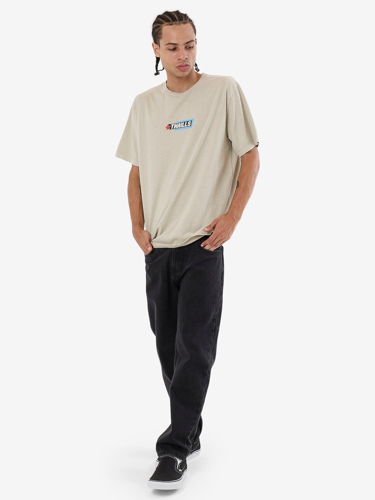 Lockstar Merch Fit Tee - Stone