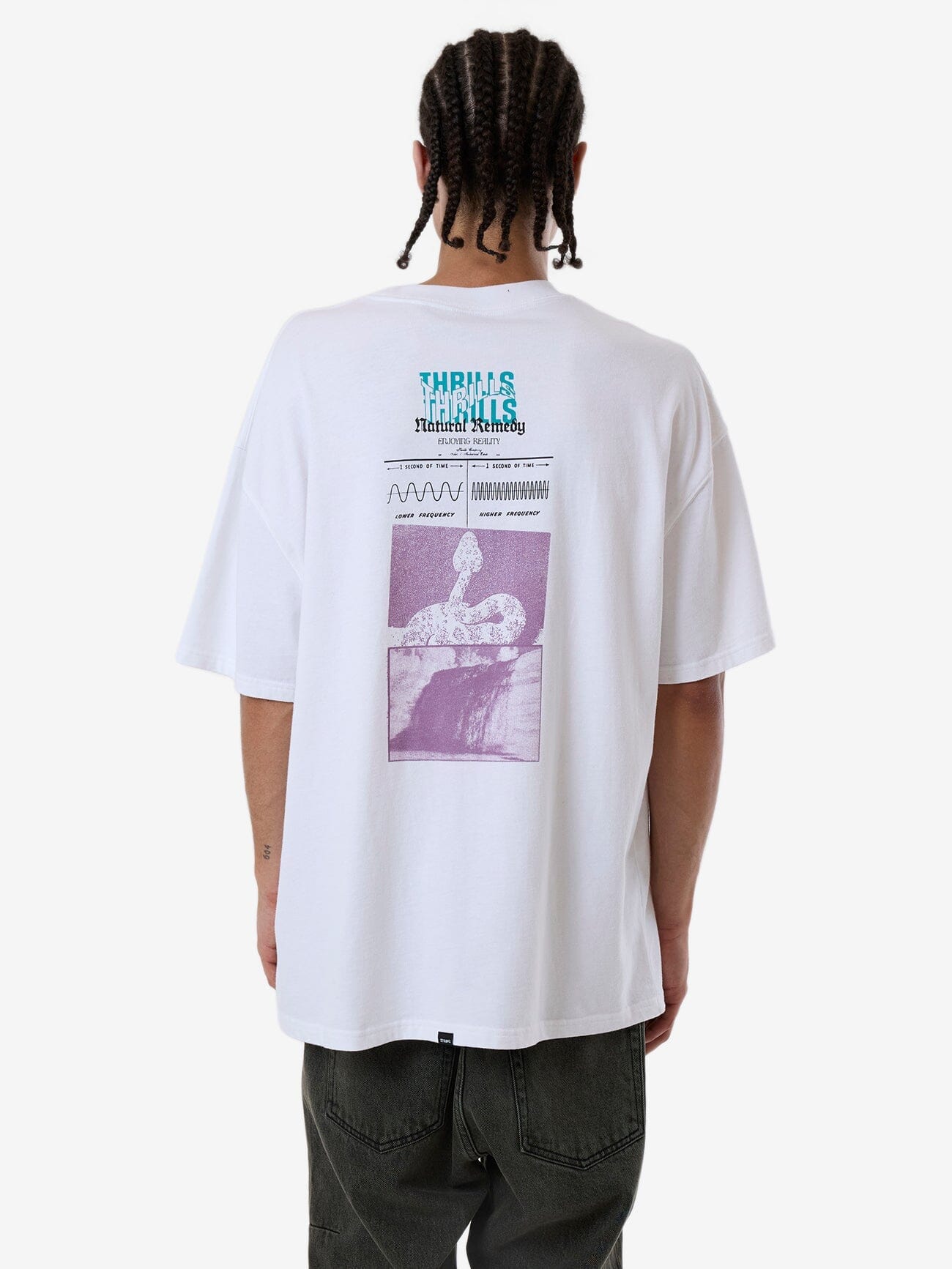 Natural Remedy Box Fit Oversize Tee - White