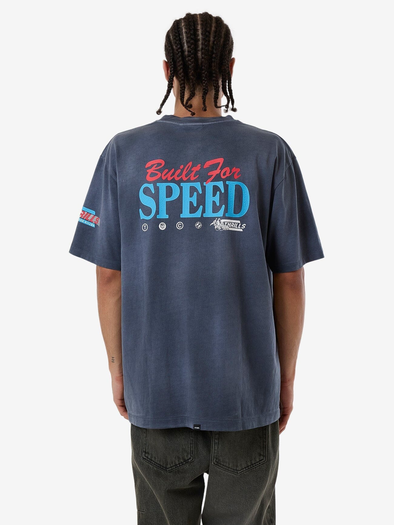 Built For Speed Oversize Fit Tee - Light Petrol XS