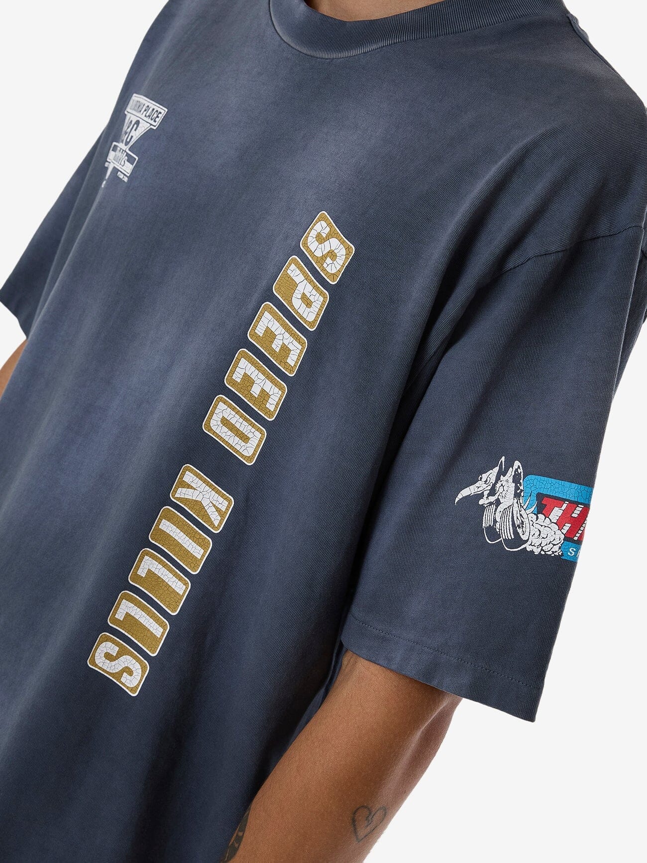Built For Speed Oversize Fit Tee - Light Petrol XS