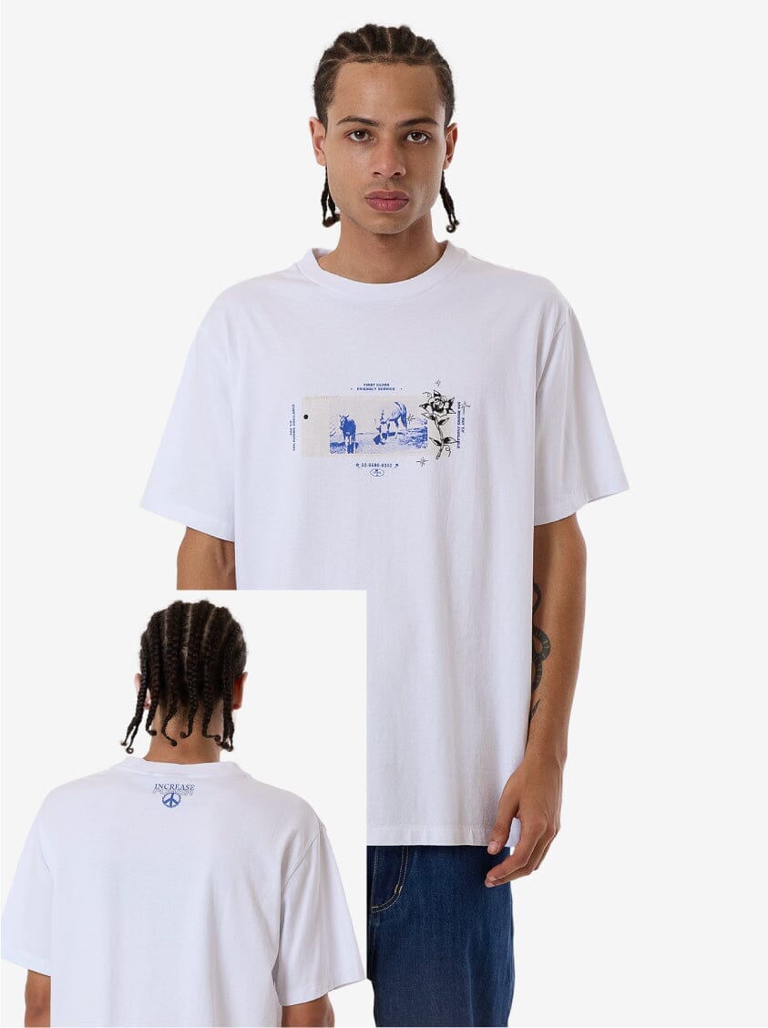 Friendly Service Merch Fit Tee - White