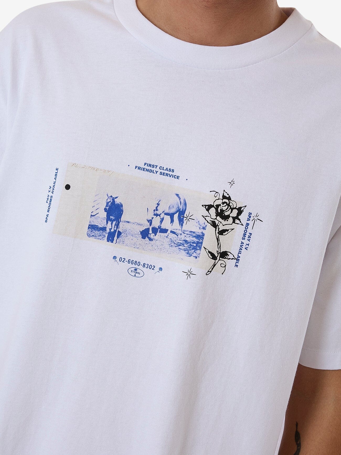 Friendly Service Merch Fit Tee - White