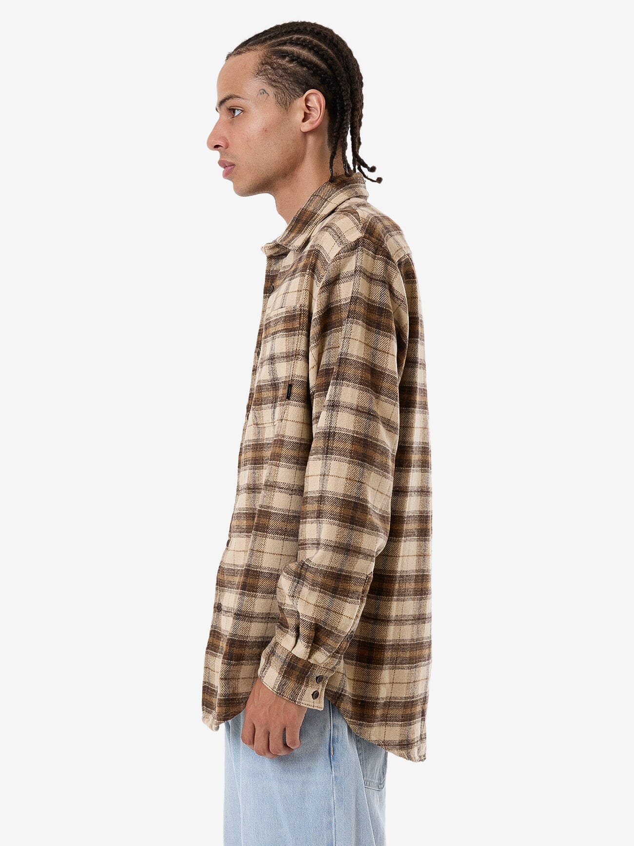 Barrio Flannel Shirt - Wren XS