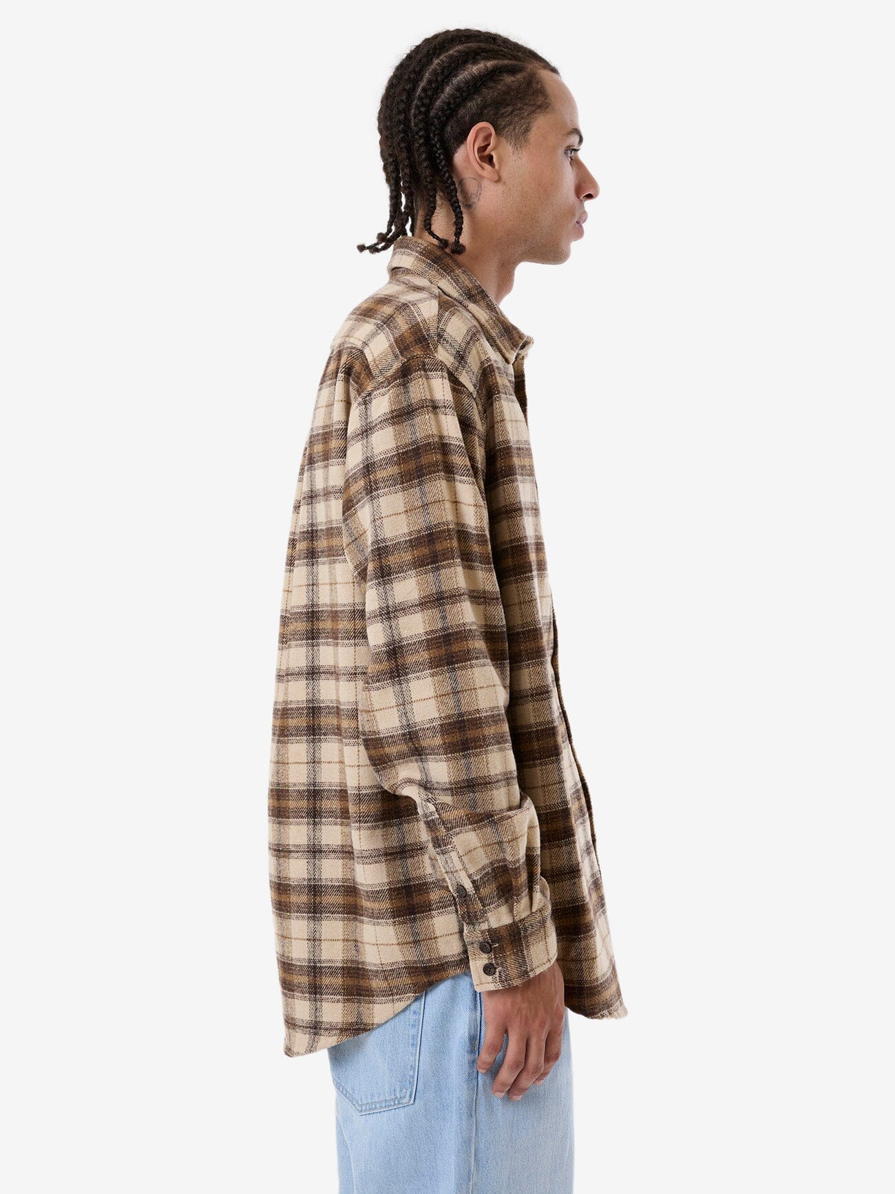 Barrio Flannel Shirt - Wren XS