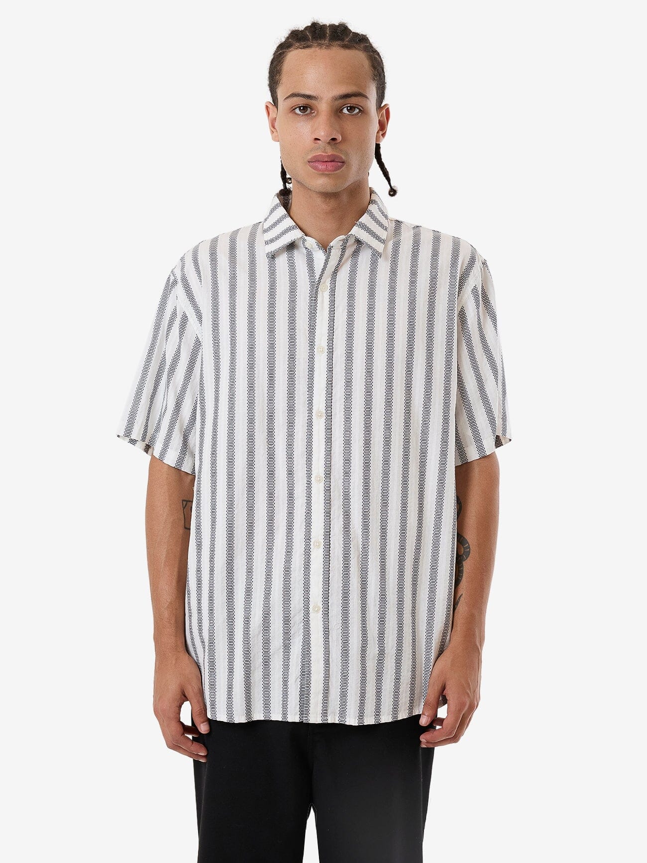 Expansions Short Sleeve Shirt - Dirty White XS