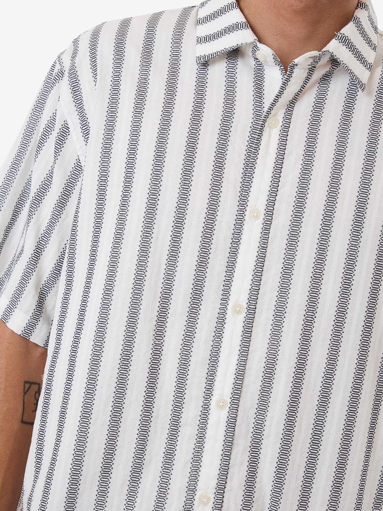 Expansions Short Sleeve Shirt - Dirty White XS