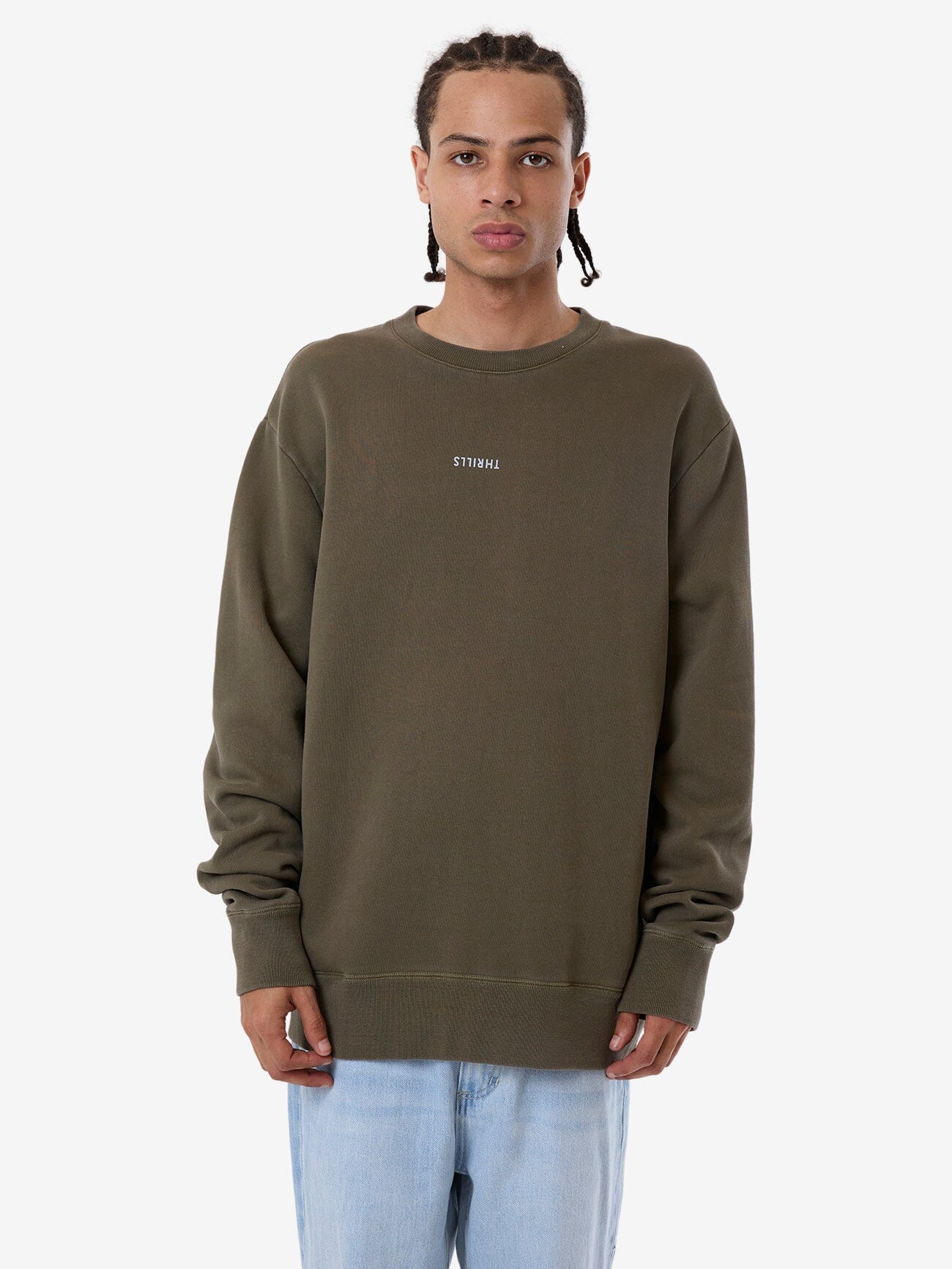 Minimal Thrills Oversize Crew - Tarmac XS