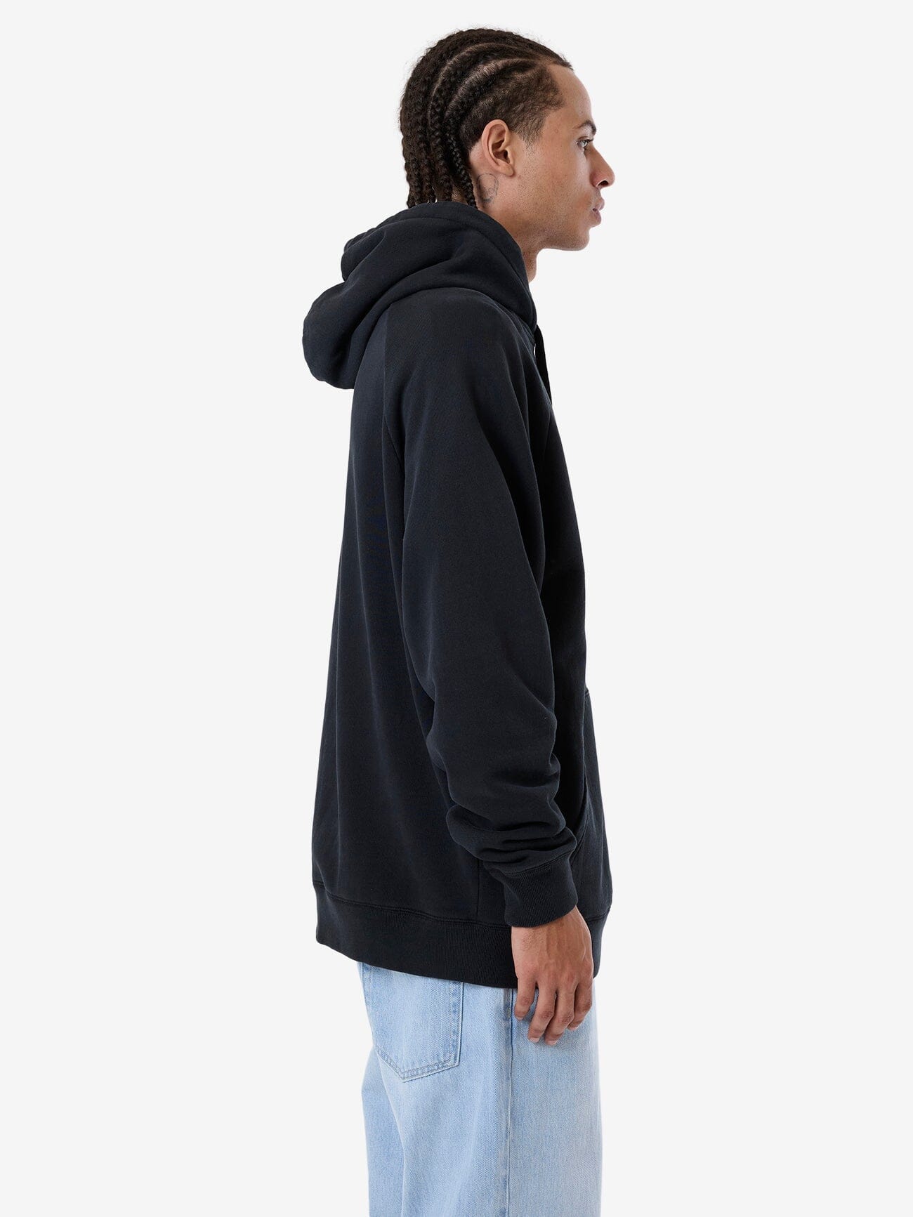 In Bloom Raglan Pull On Hood - Twilight Black