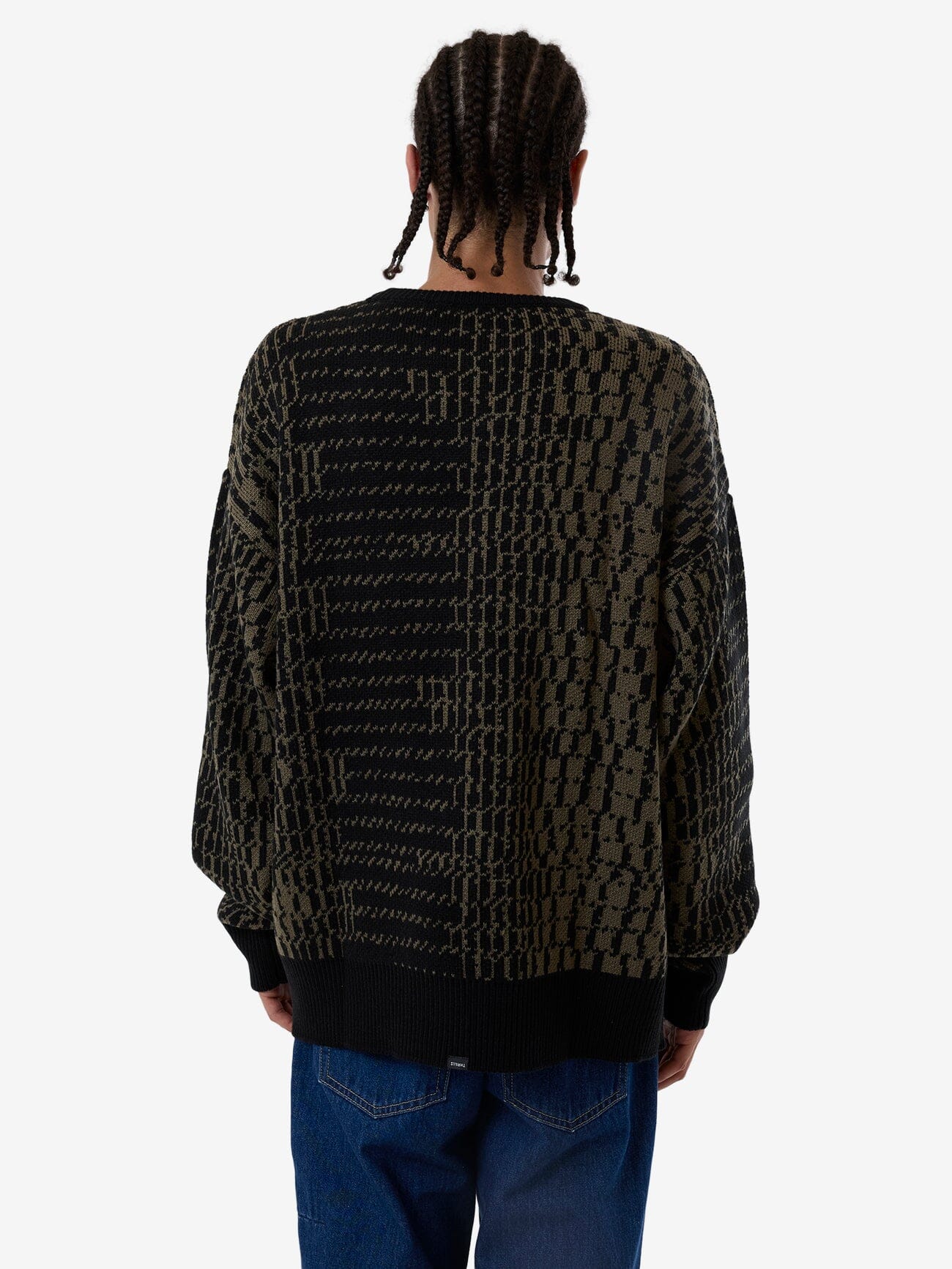 Kitsch Crew Knit - Tarmac XS