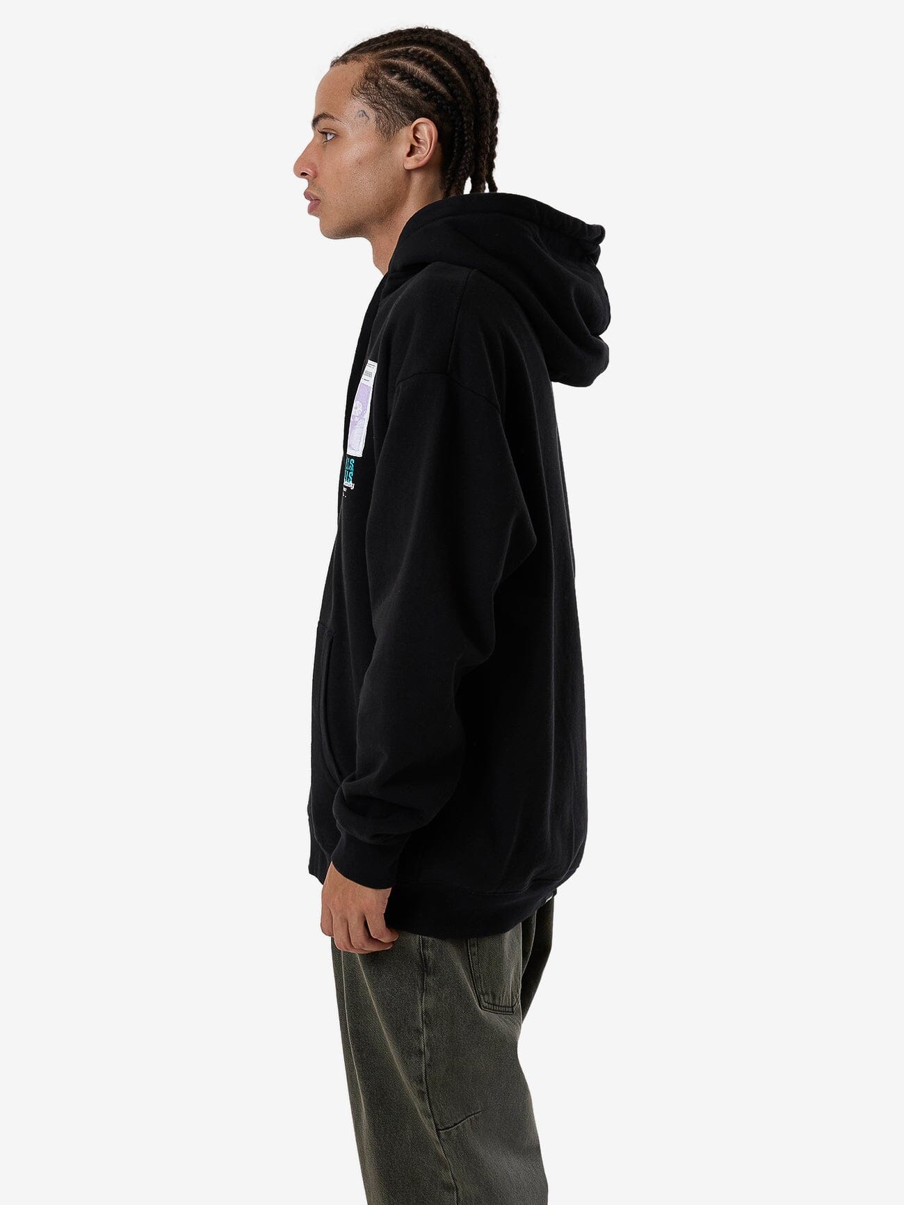 Natural Remedy Zip Hood Fleece - Black XS