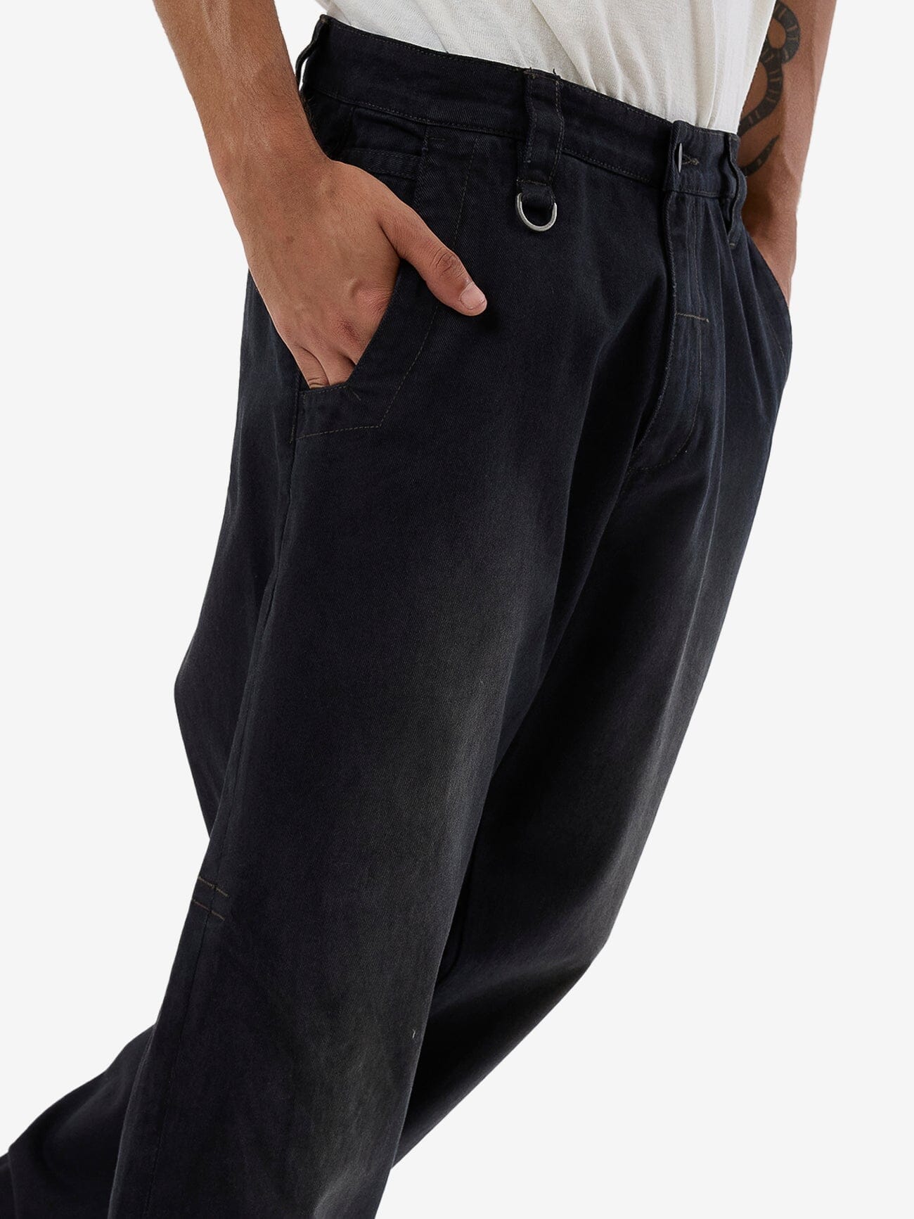 Thrills Union Slacker Work Pant - Washed Black