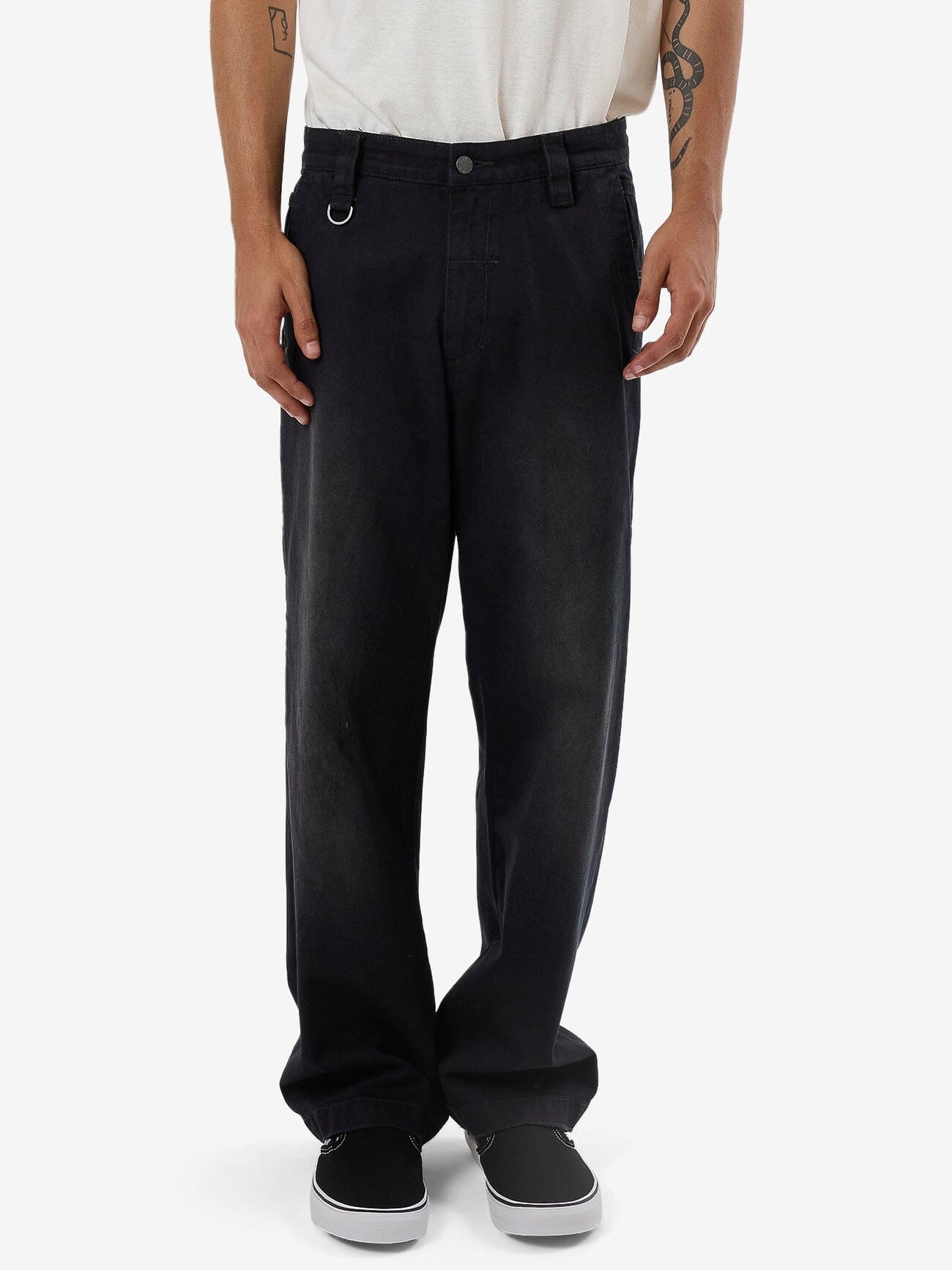 Thrills Union Slacker Work Pant - Washed Black 28