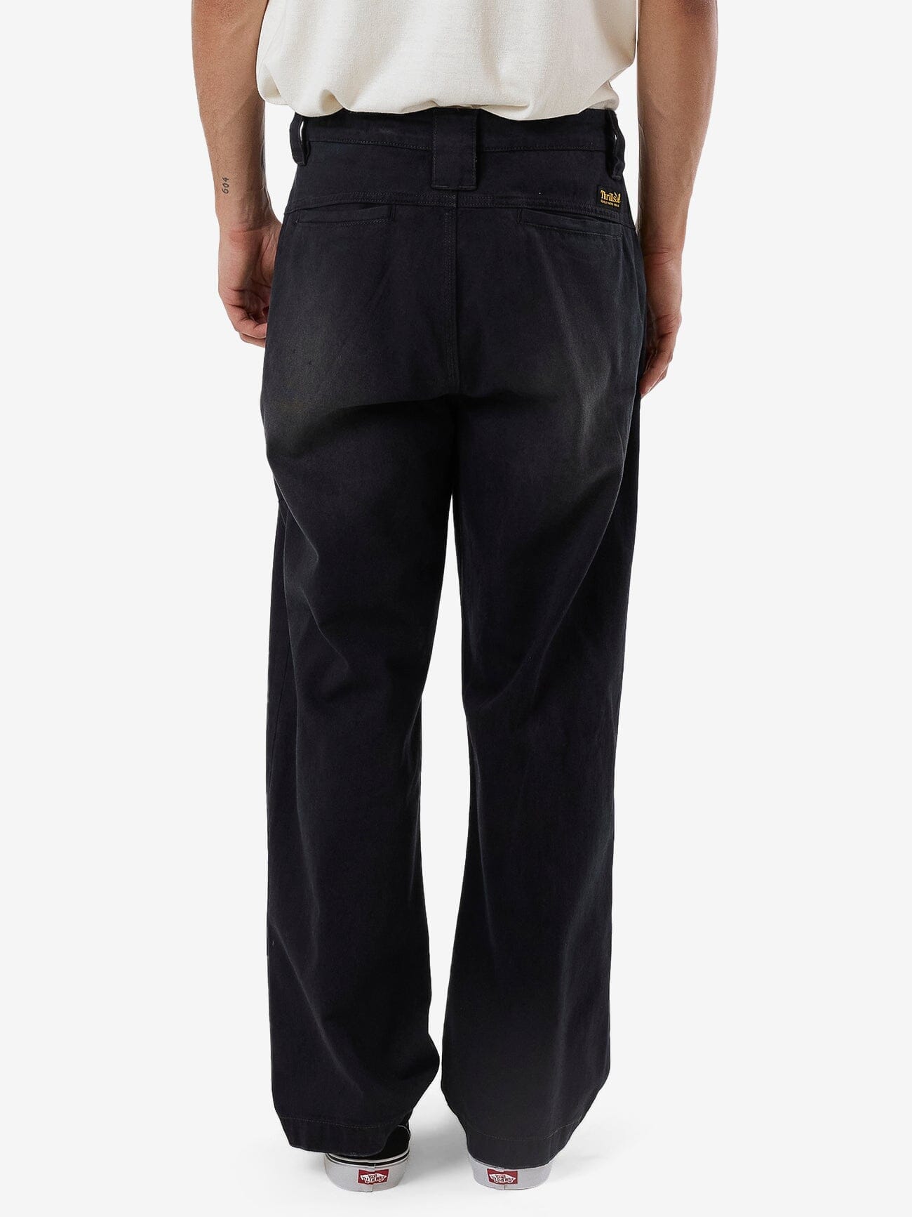 Thrills Union Slacker Work Pant - Washed Black