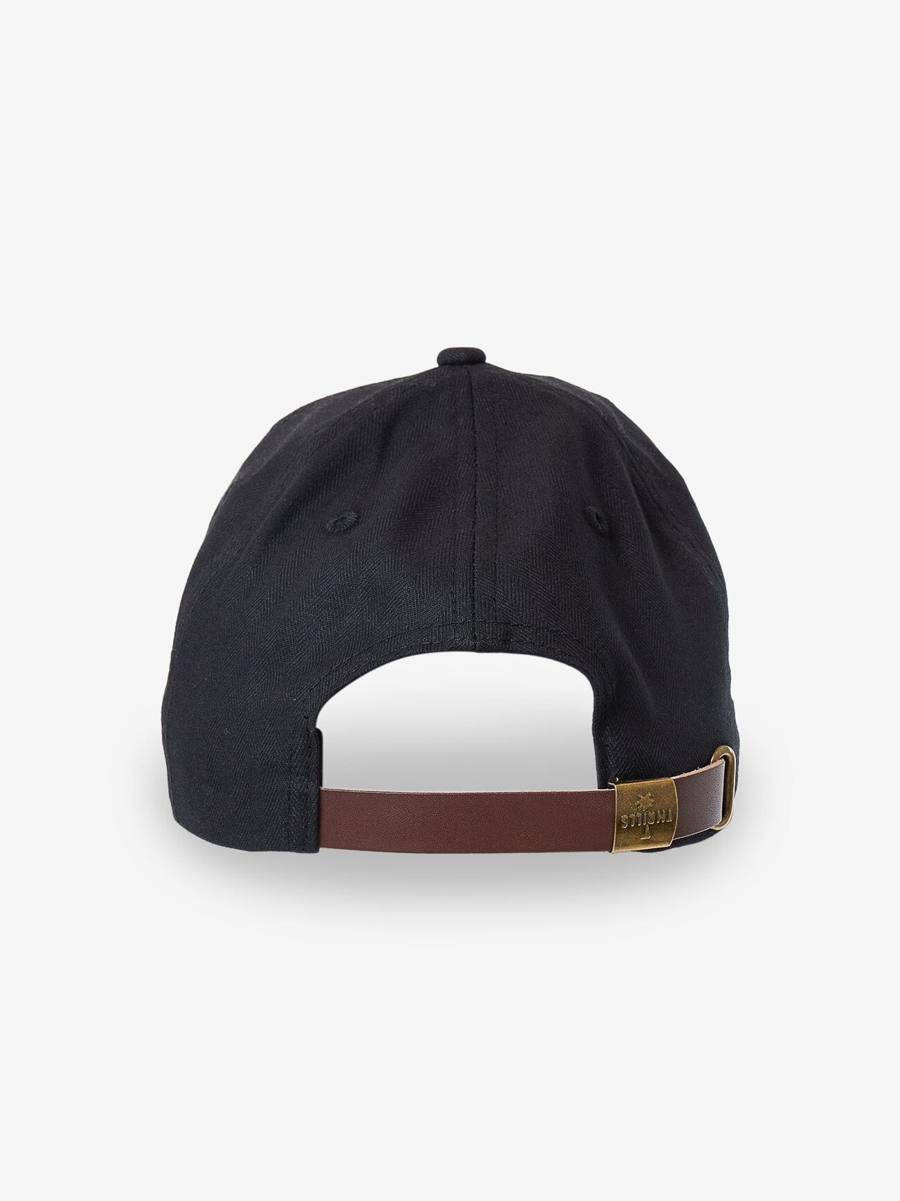 Thrills Union 6 Panel Cap - Black Herringbone