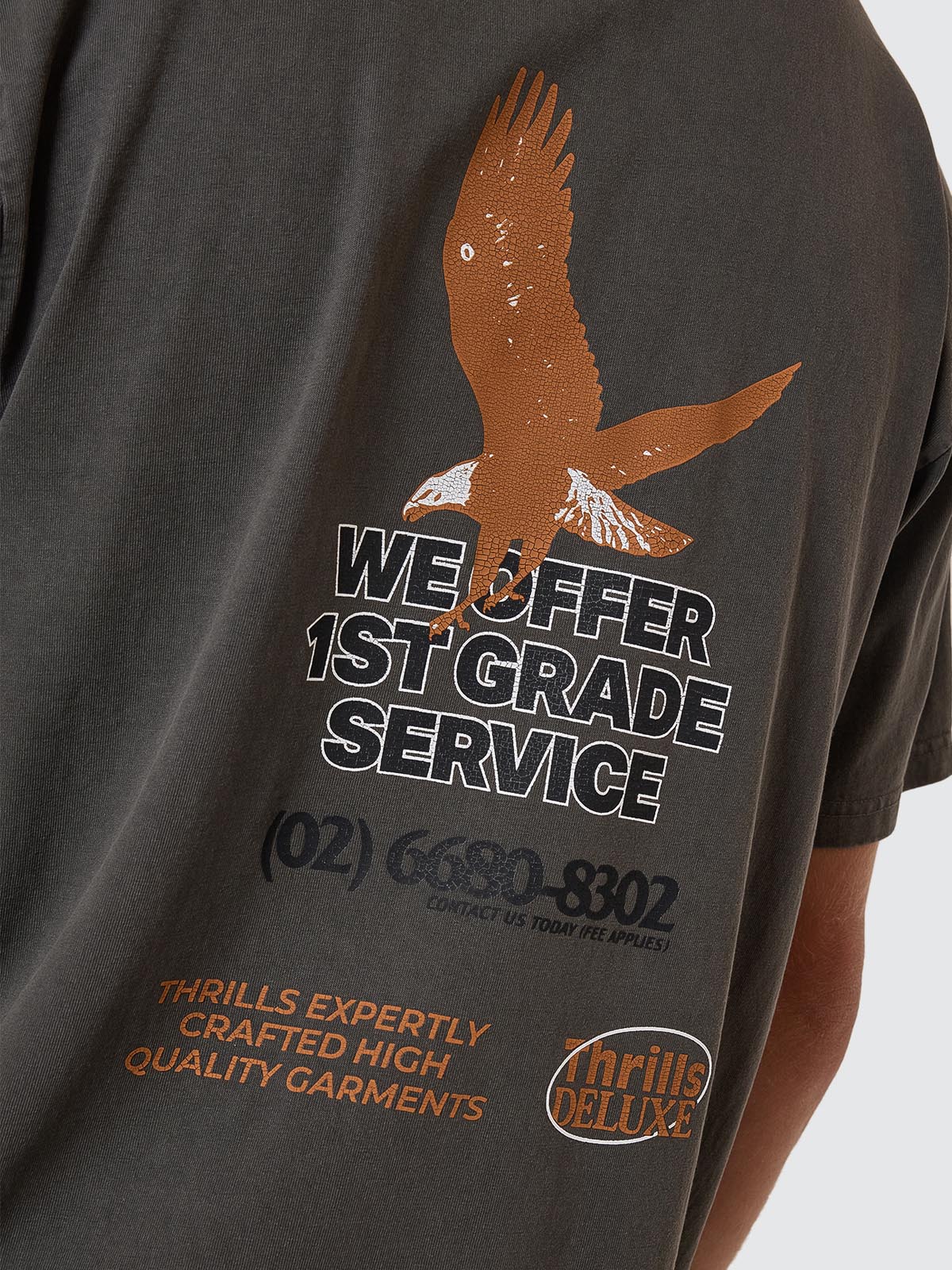 1st Grade Service Merch Fit Tee - Heritage White