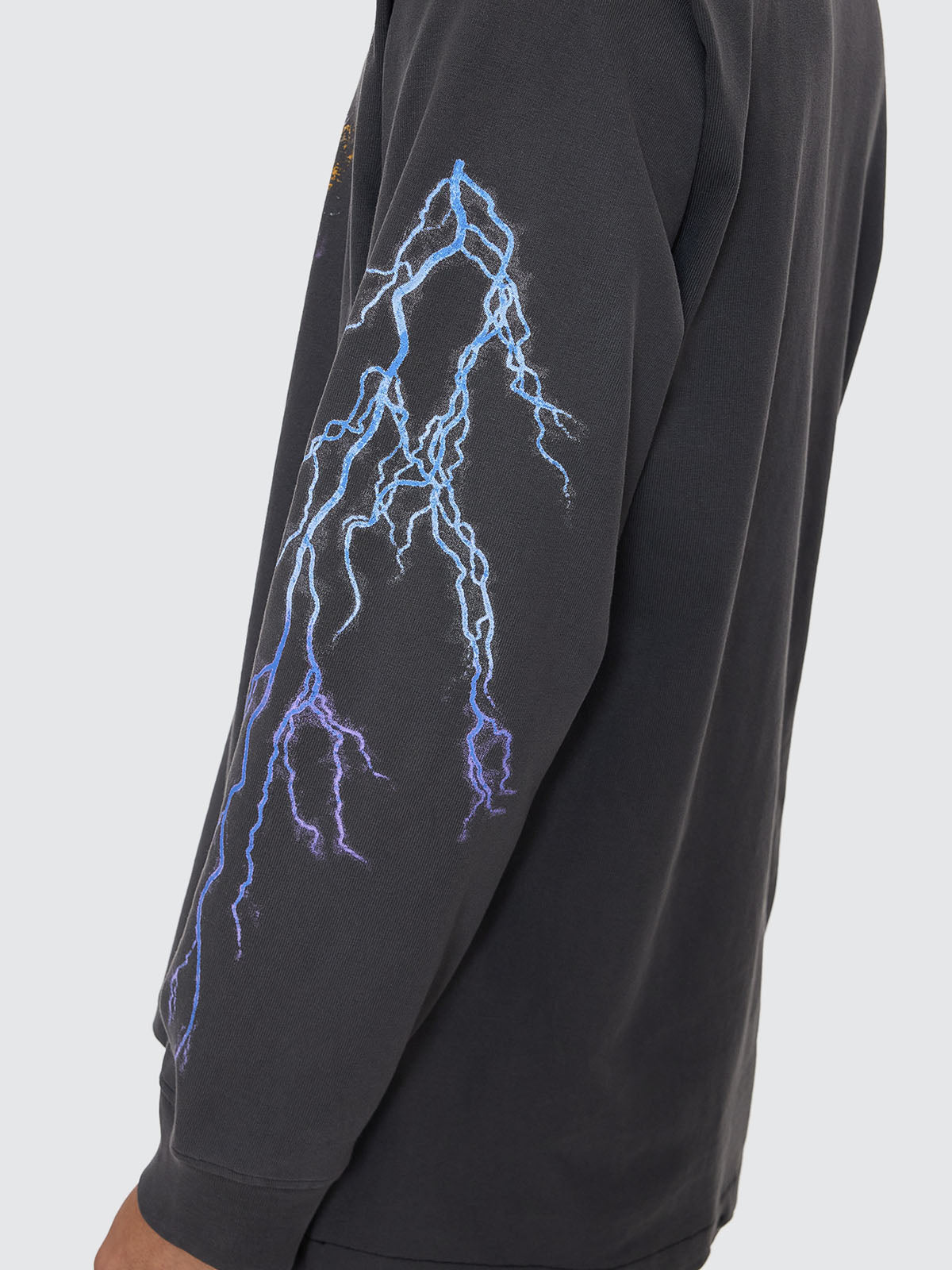 Flight Risk Oversize Fit Long Sleeve Tee - Merch Black